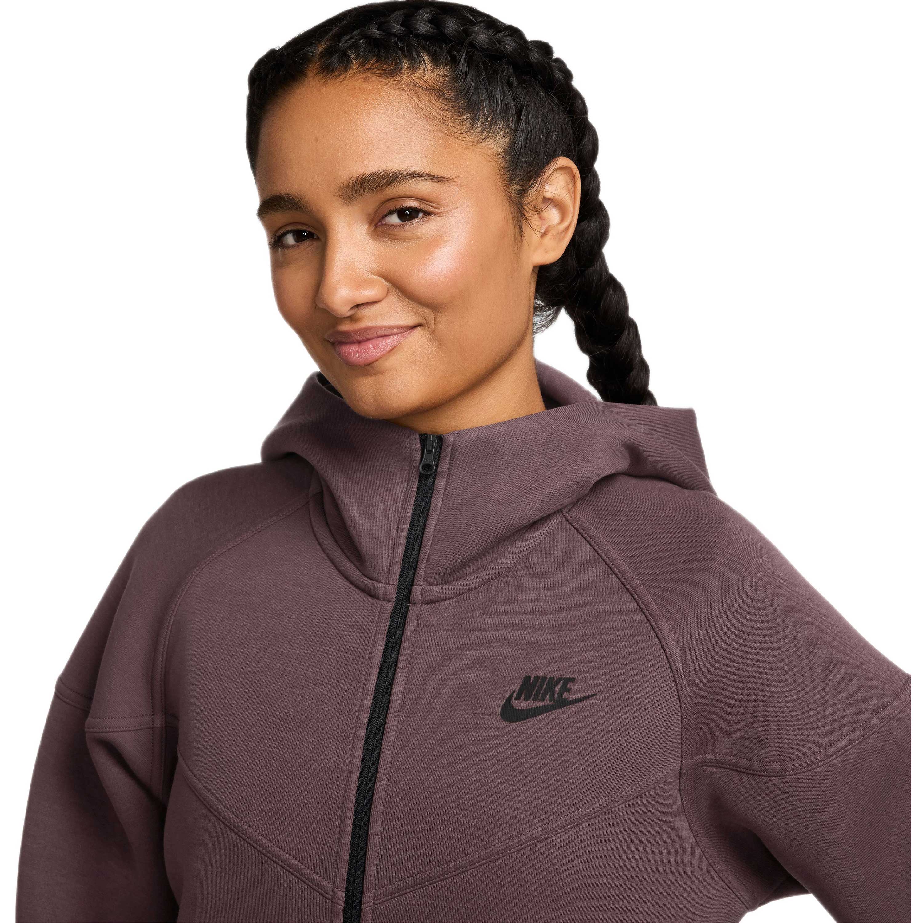 Nike Sportswear Tech Fleece Windrunner Full-Zip Hoodie - Women's - Tattoo, Black M – image 3 of 3