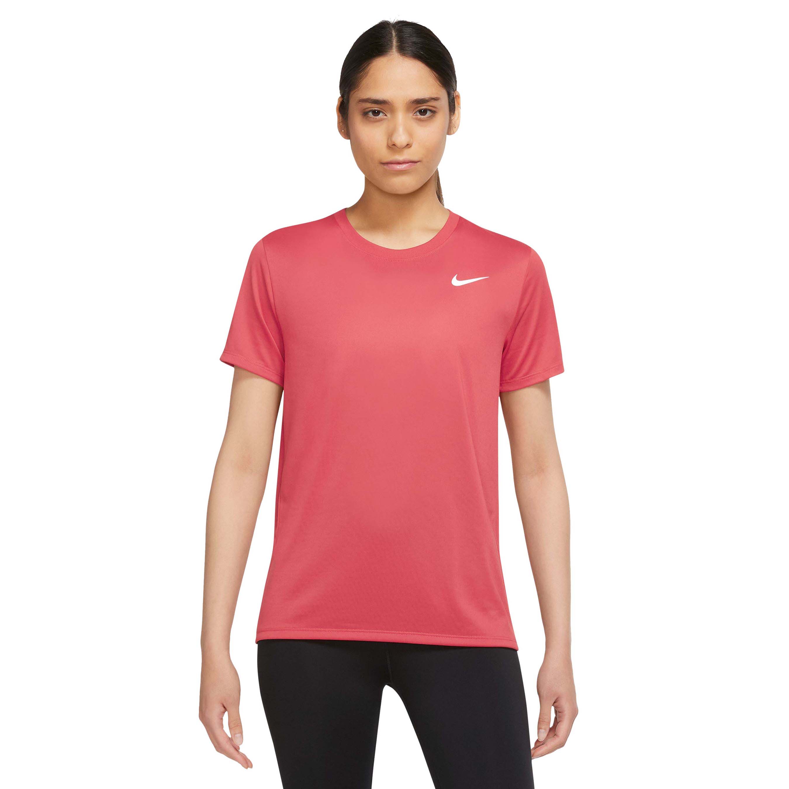 Nike-Dri-FIT-T-Shirt---Women-s-Sea-Coral---White