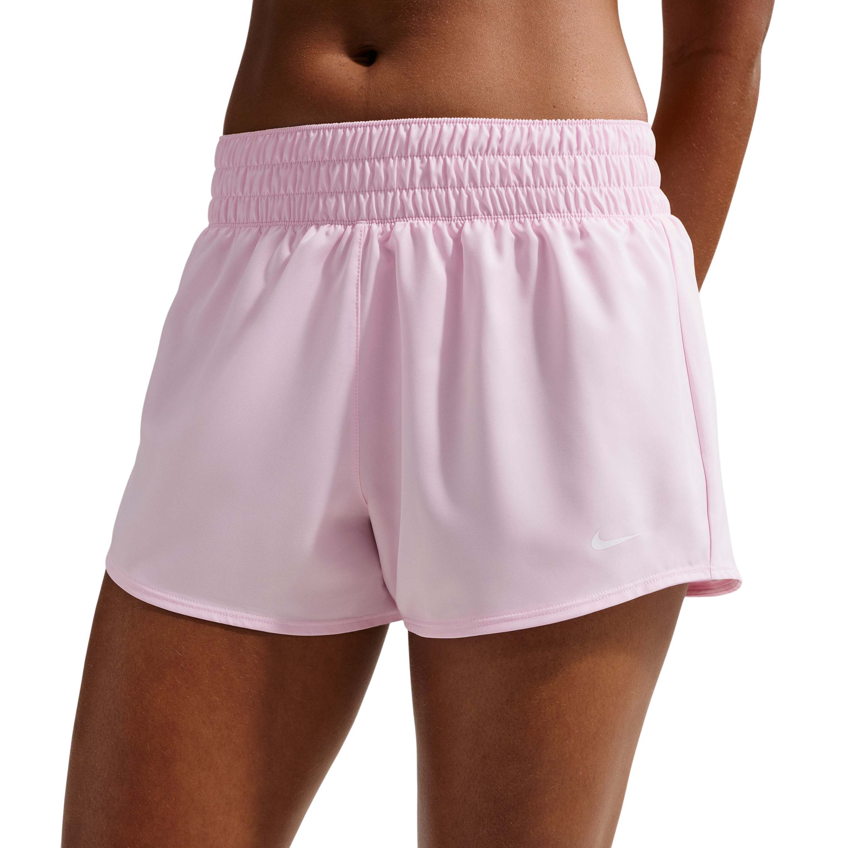 Nike-One-Dri-FIT-Mid-Rise-3--Brief-Lined-Shorts---Women-s-Pink-Foam---White