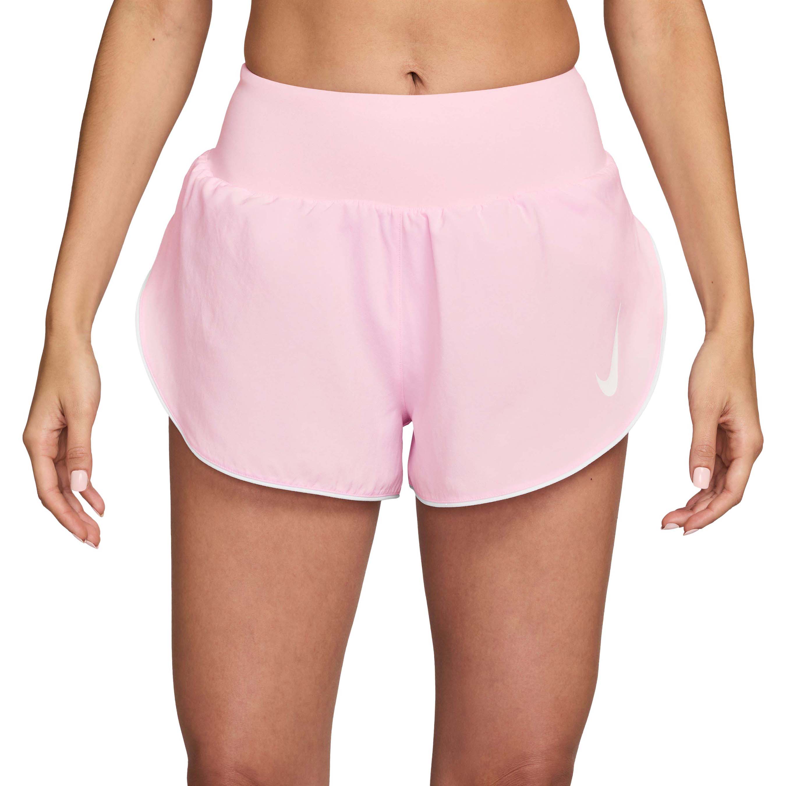 Nike-Tempo-Swoosh-Dri-FIT-Running-Short---Women-s-Pink-Foam---Reflective-Silver---White