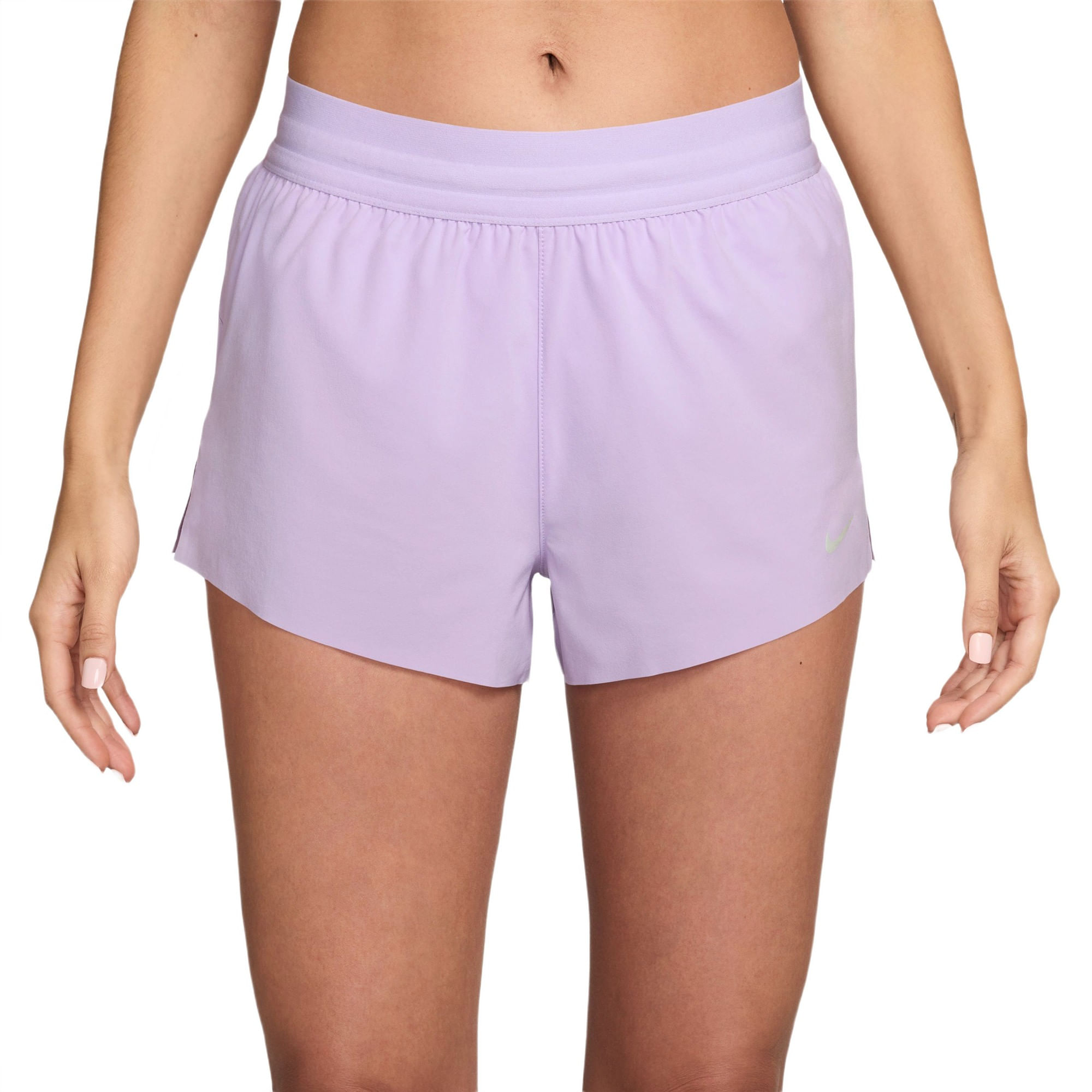 Nike-Swift-Dri-Fit-Mid-Rise-2.5--Brief-Lined-Running-Short---Women-s--Violet-Mist---Reflective-Silver