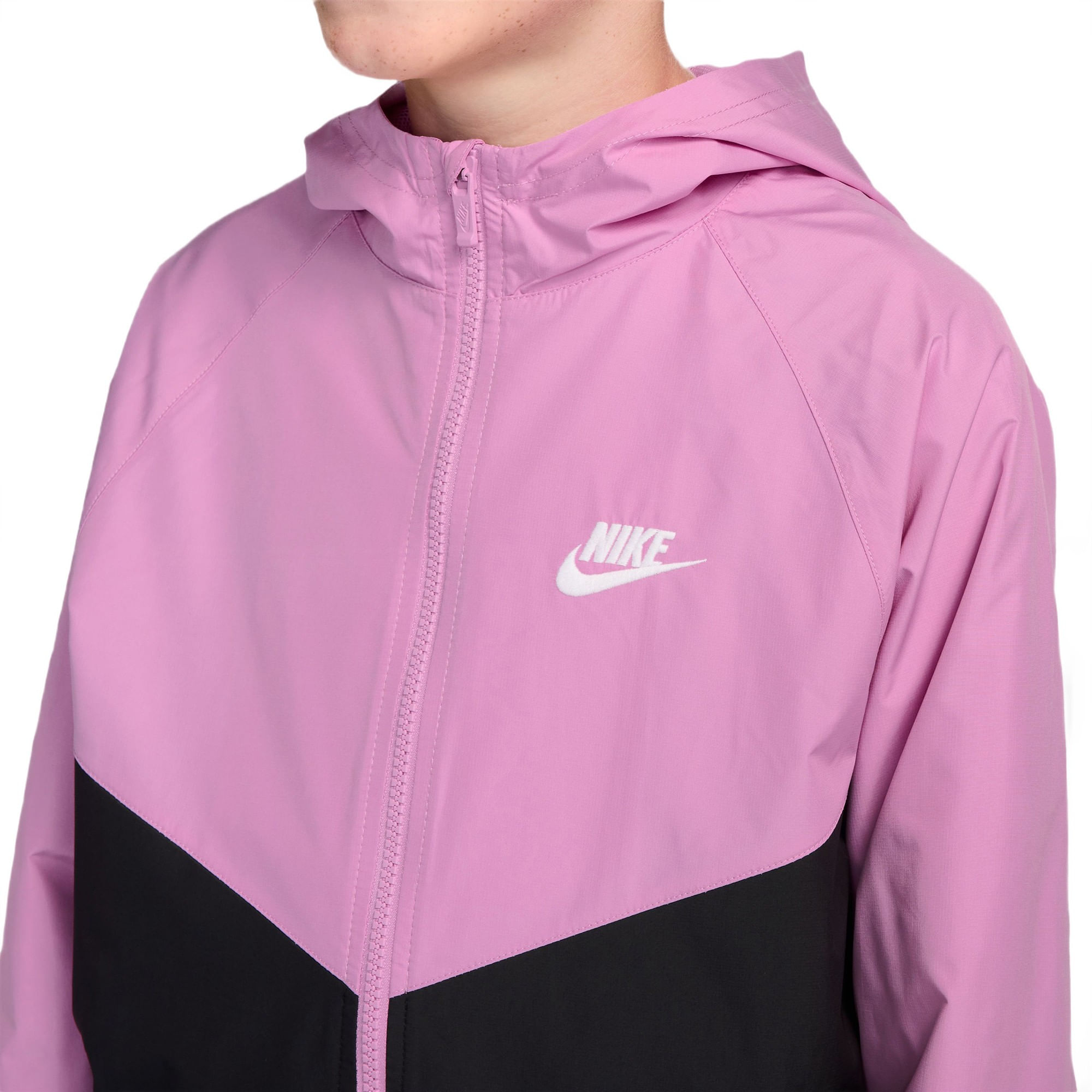 nike light pink windbreaker