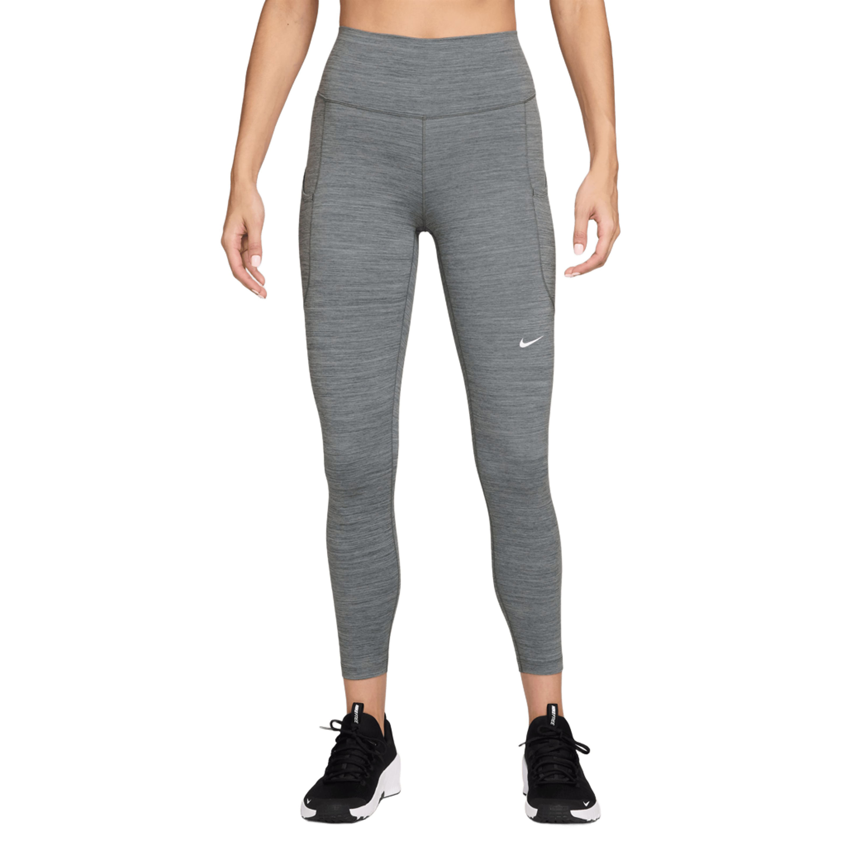 Nike-One-High-Waisted-7-8-Leggings-with-pockets---Women-s-Smoke-Grey---Heather---White