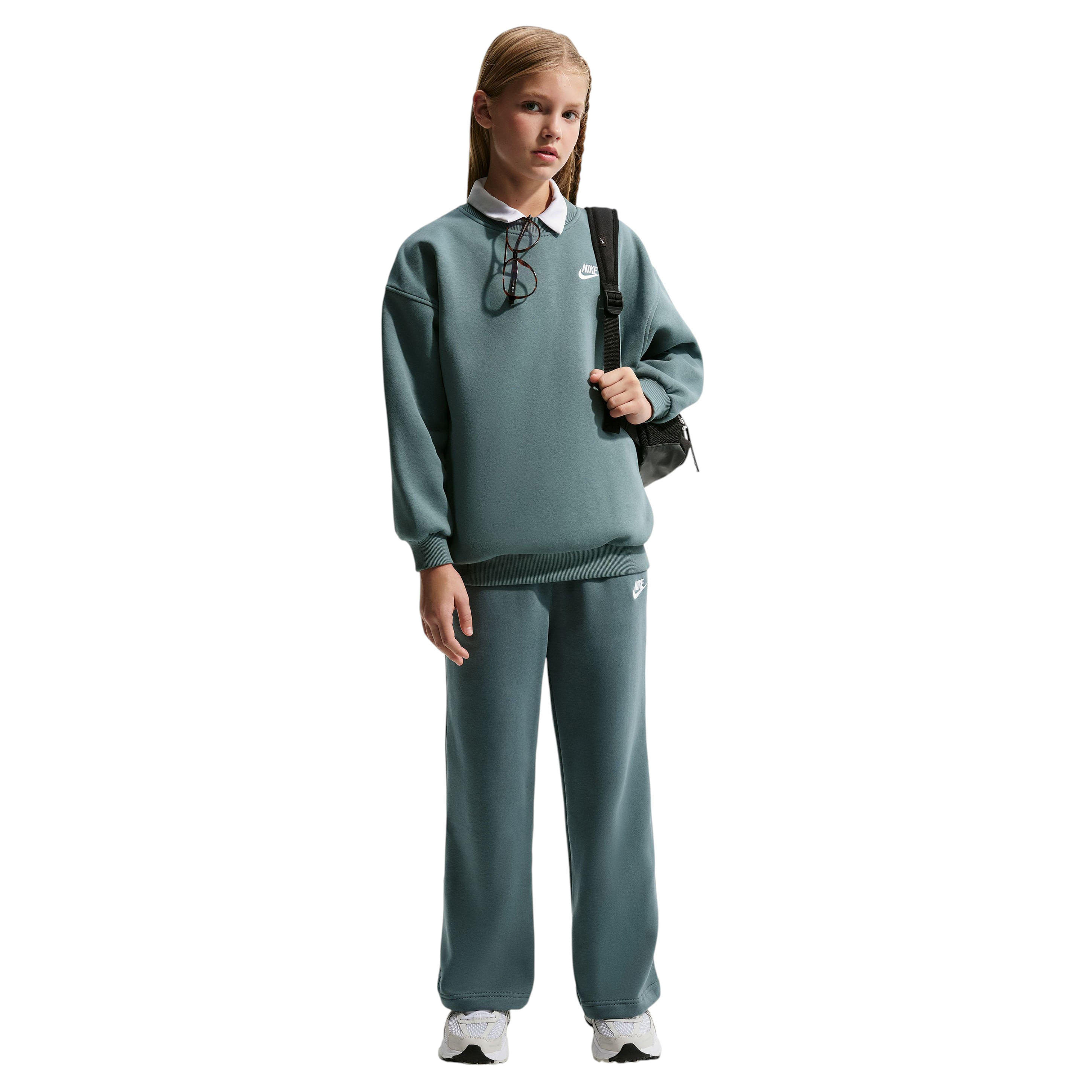 Nike-Sportswear-Club-Fleece-Wide-Leg-Pant---Girls--Mineral-Slate---Mineral-Slate---White