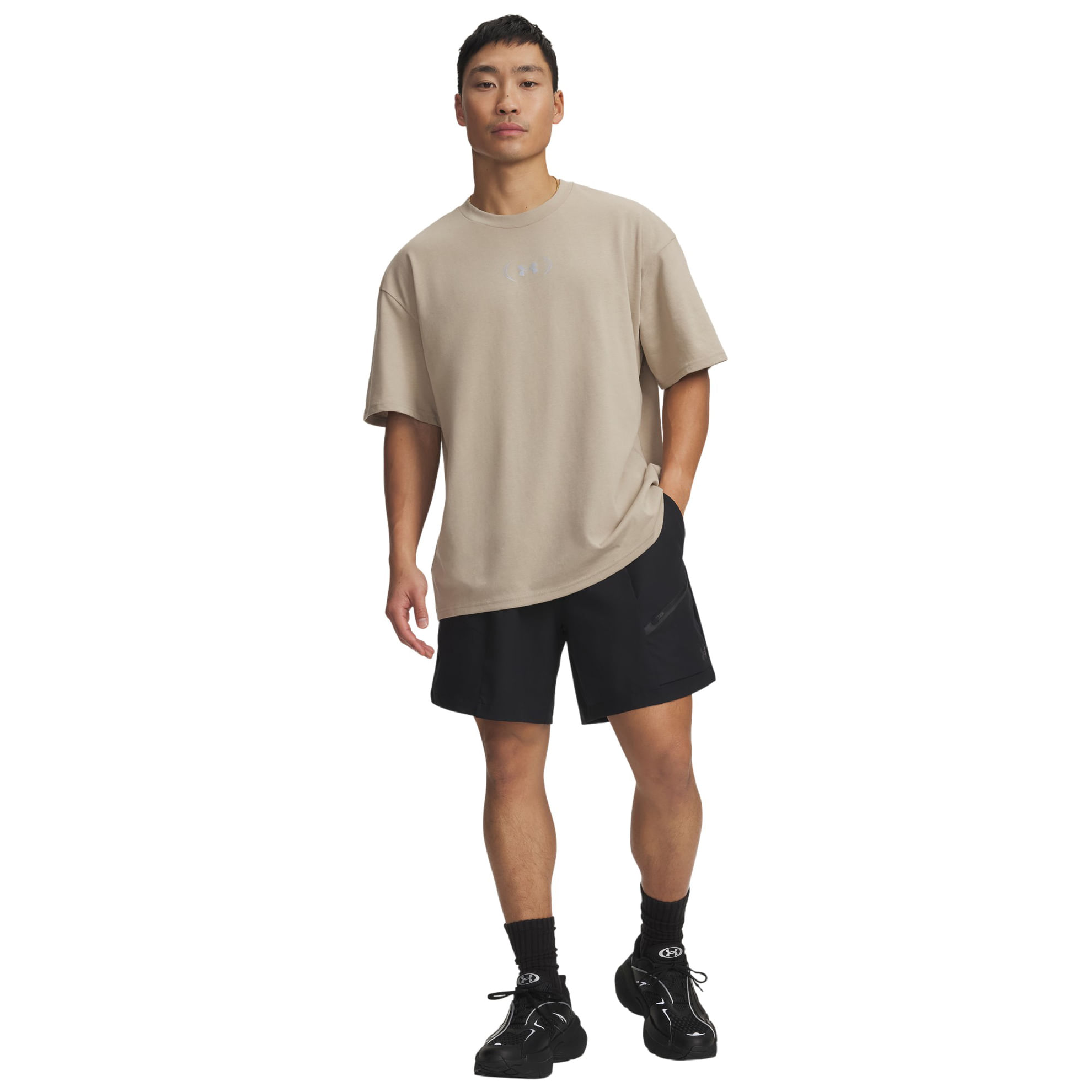 Under Armour UA Unstoppable Woven Short - Men's - Black, Black L 6.75" Inseam – image 2 of 4