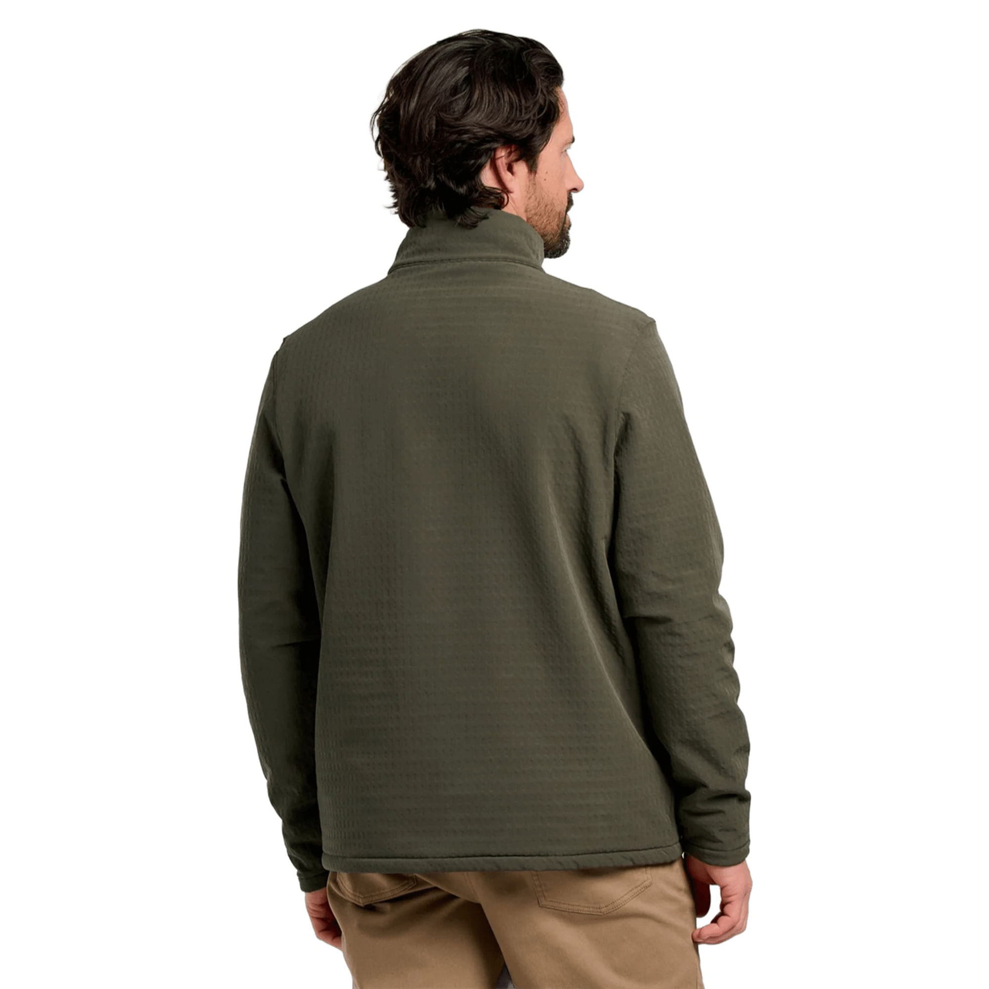 Free-Fly-Gridback-Fleece-Snap-Pullover---Men-s-Dark-Olive