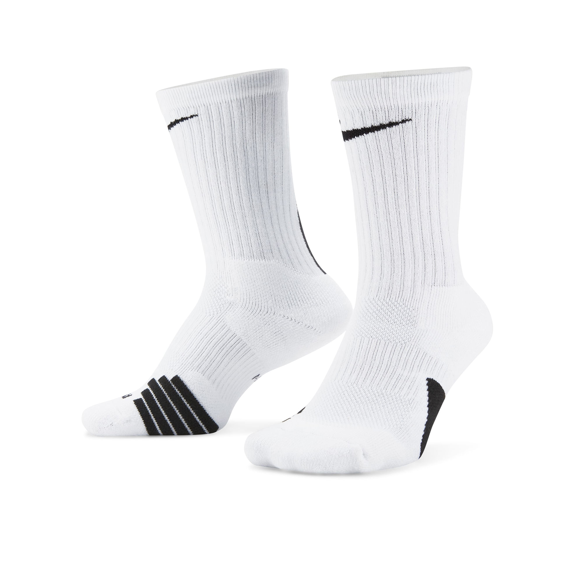 Nike-Elite-Crew-Basketball-Sock-White---Black---Black