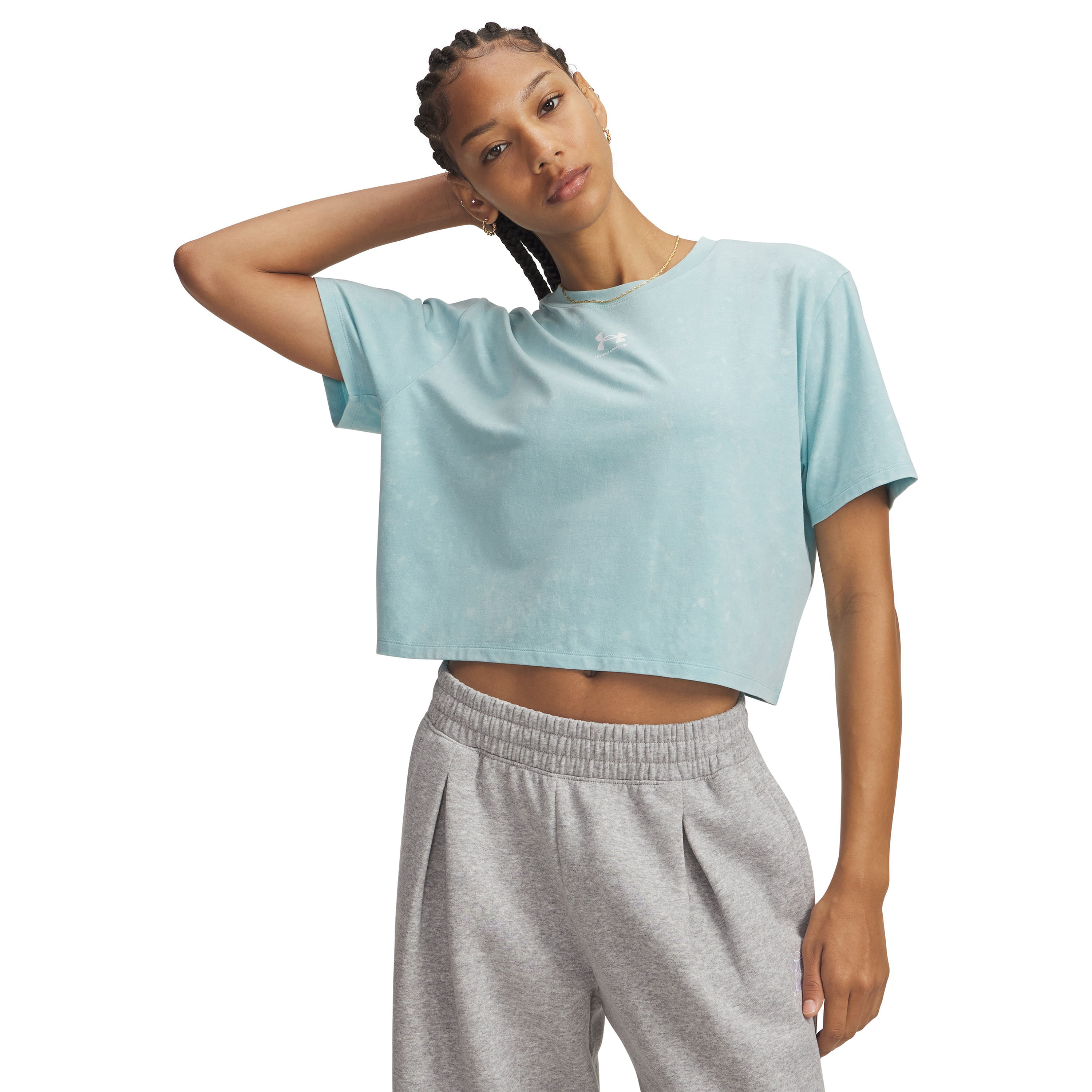 Under-Armour-UA-Rival-Boxy-Wash-T-Shirt---Women-s-Blue-Haze---White