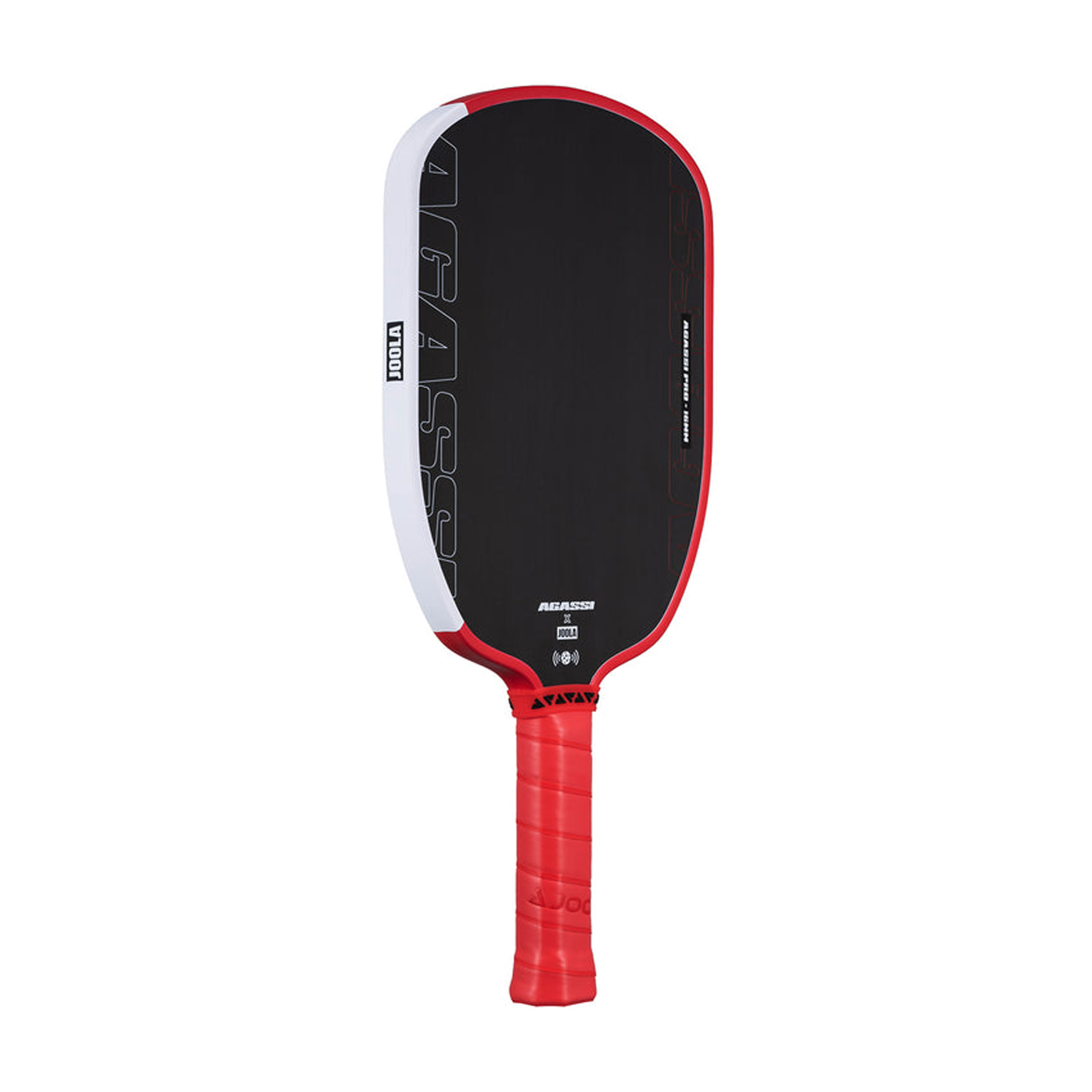 JOOLA-Agassi-Pro-16mm-Pickleball-Paddle-Black---Red