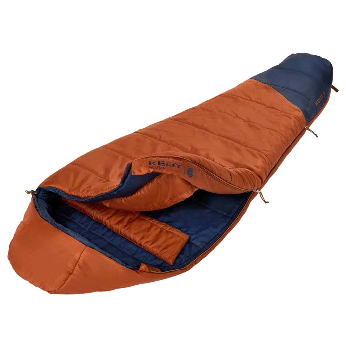 Kelty-Mistral-0-Sleeping-Bag-Gingerbread---Pageant-Blue