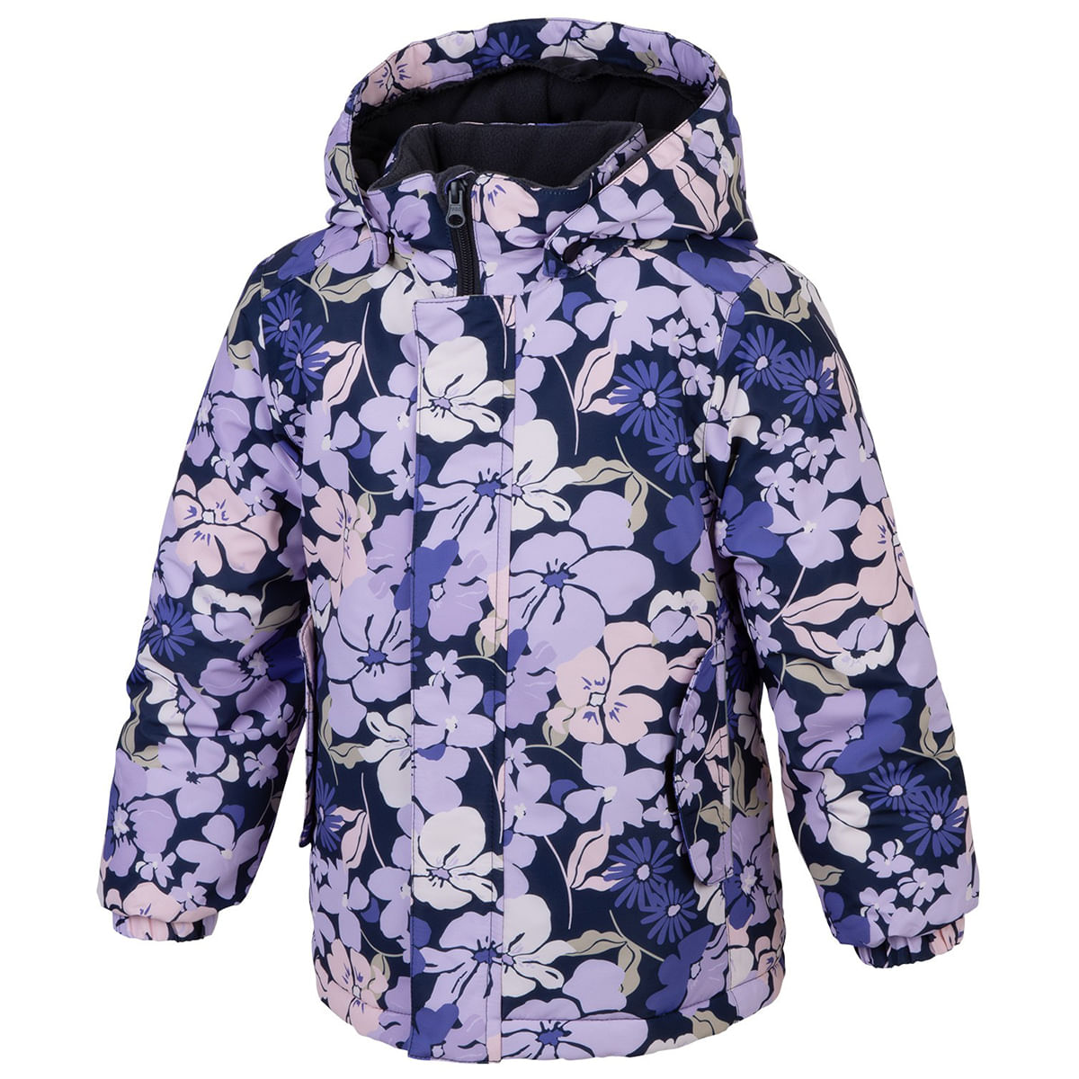 World-Famous-Sports-Winter-Jacket---Girls--Purple-Floral
