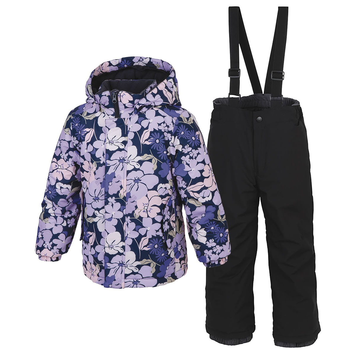 World-Famous-Sports-Winter-Jacket---Girls--Purple-Floral