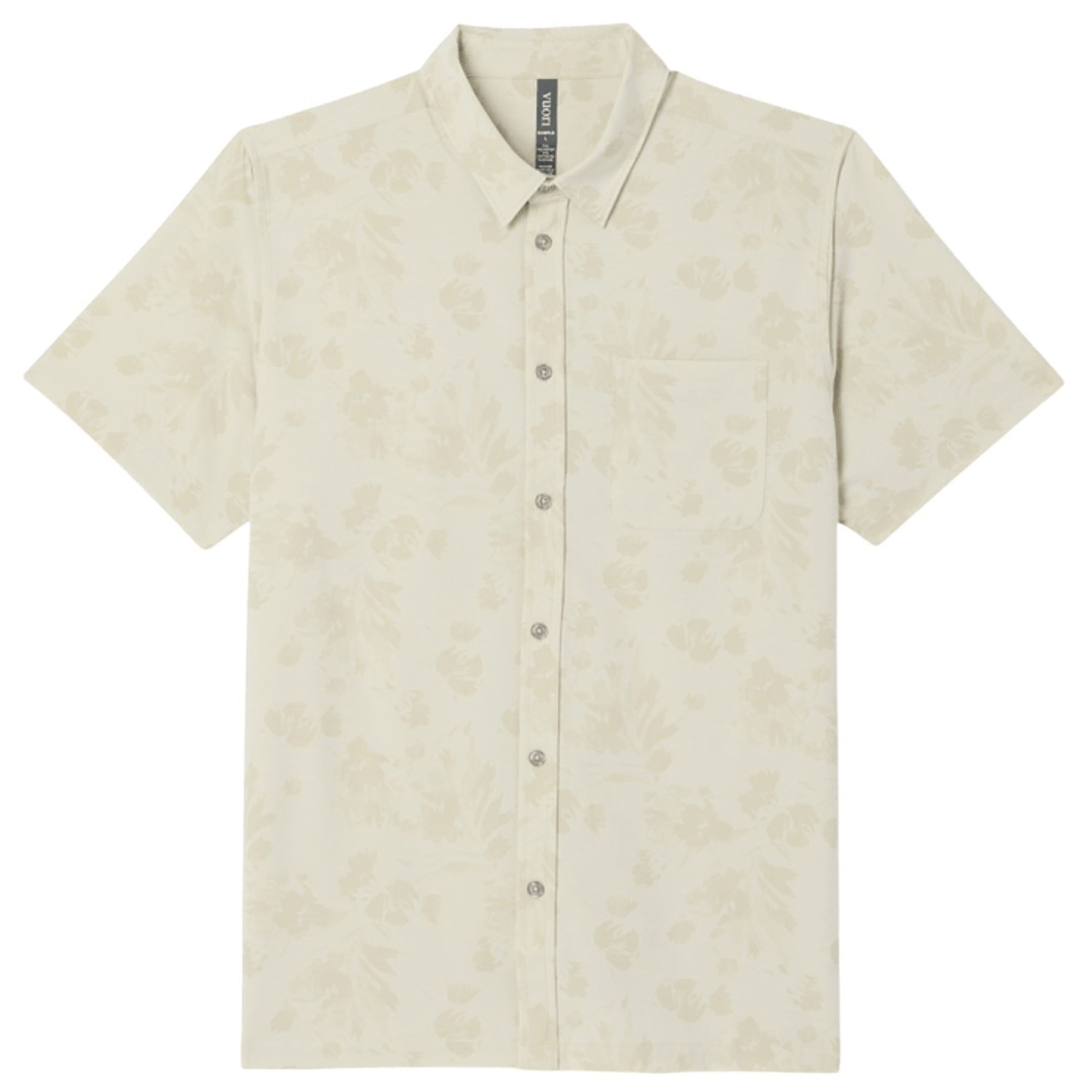 Vuori-Short-Sleeve-Bridge-Button-Down-Shirt---Men-s-Sandalwood-Fleur