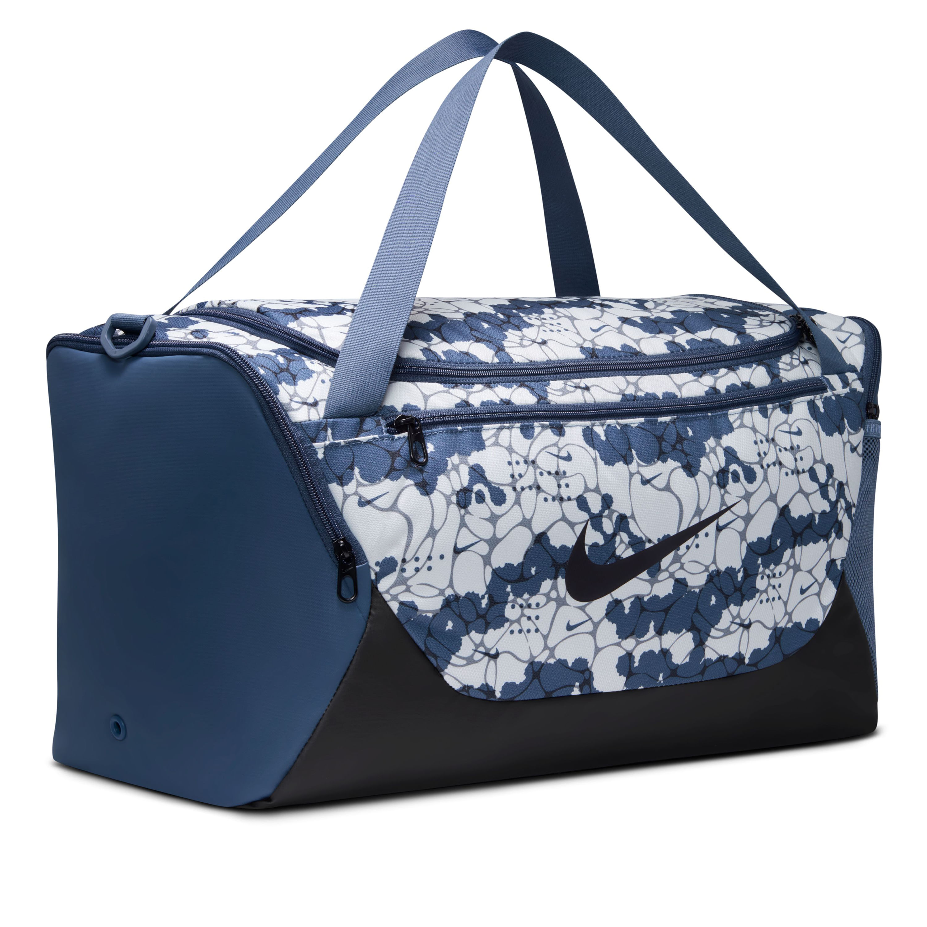 Nike Brasilia 40L Small Duffel - Diffused Blue / Black / Black S