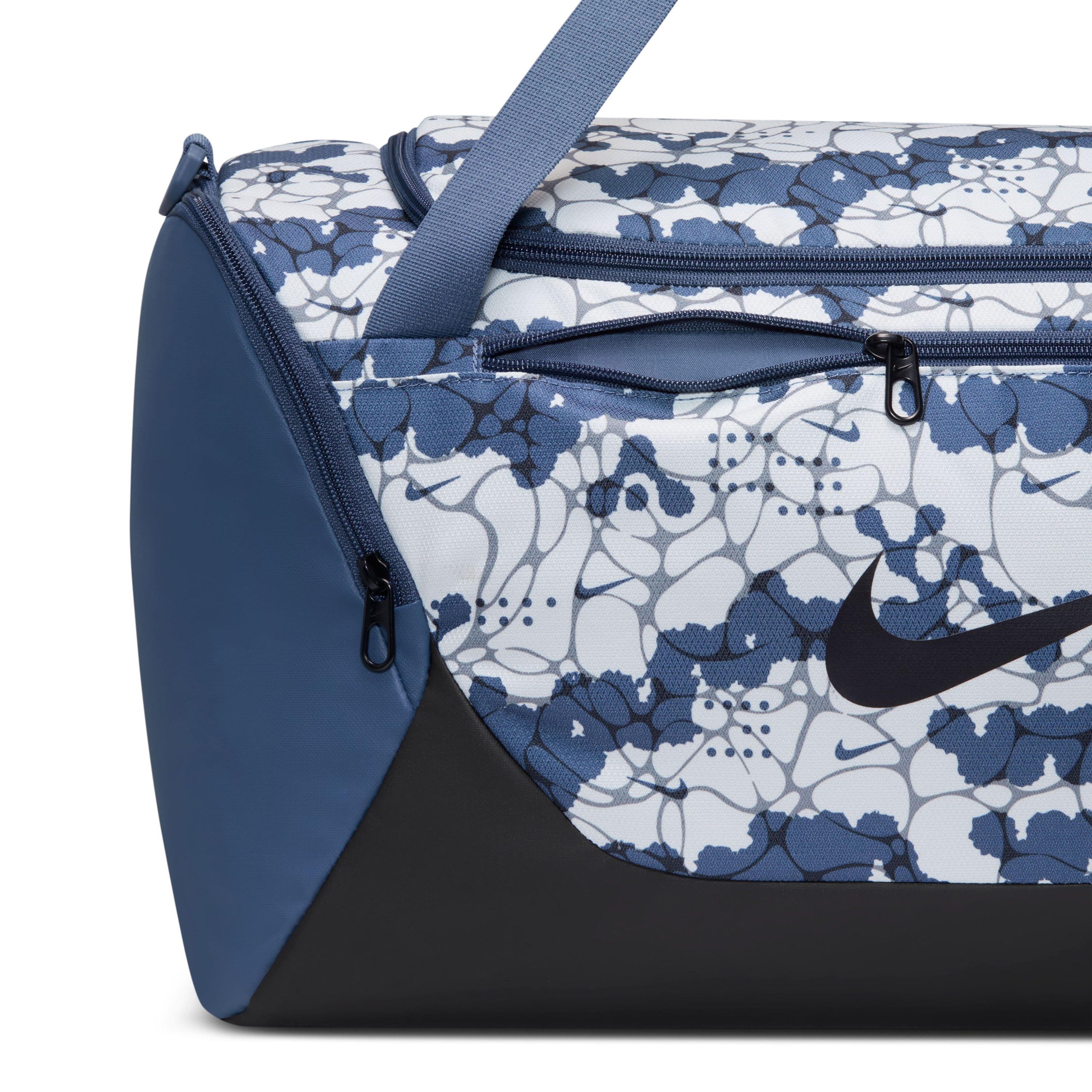 Nike Brasilia 40L Small Duffel - Diffused Blue / Black / Black S