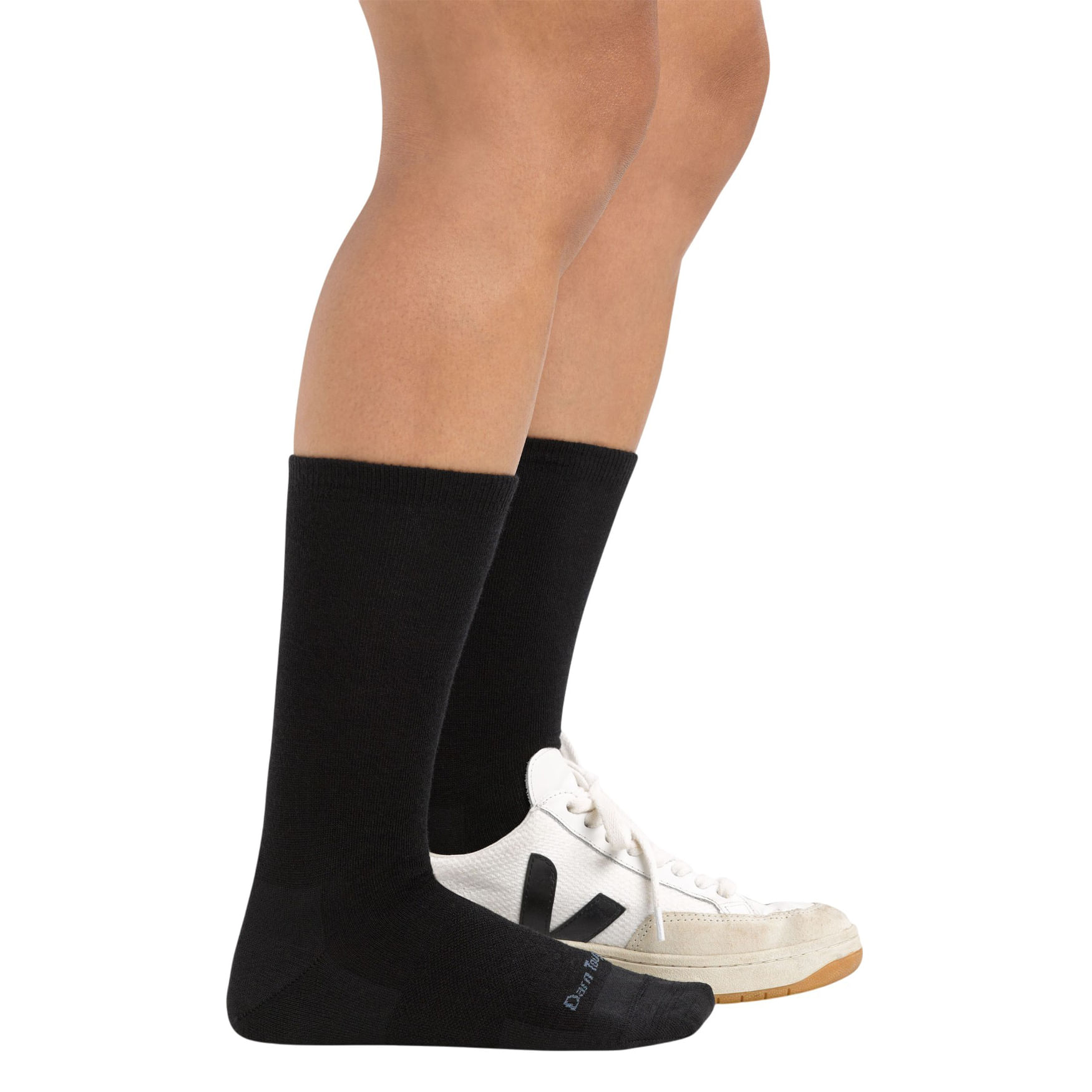 Darn-Tough-Solid-Basic-Crew-Lightweight---Women-s-Black