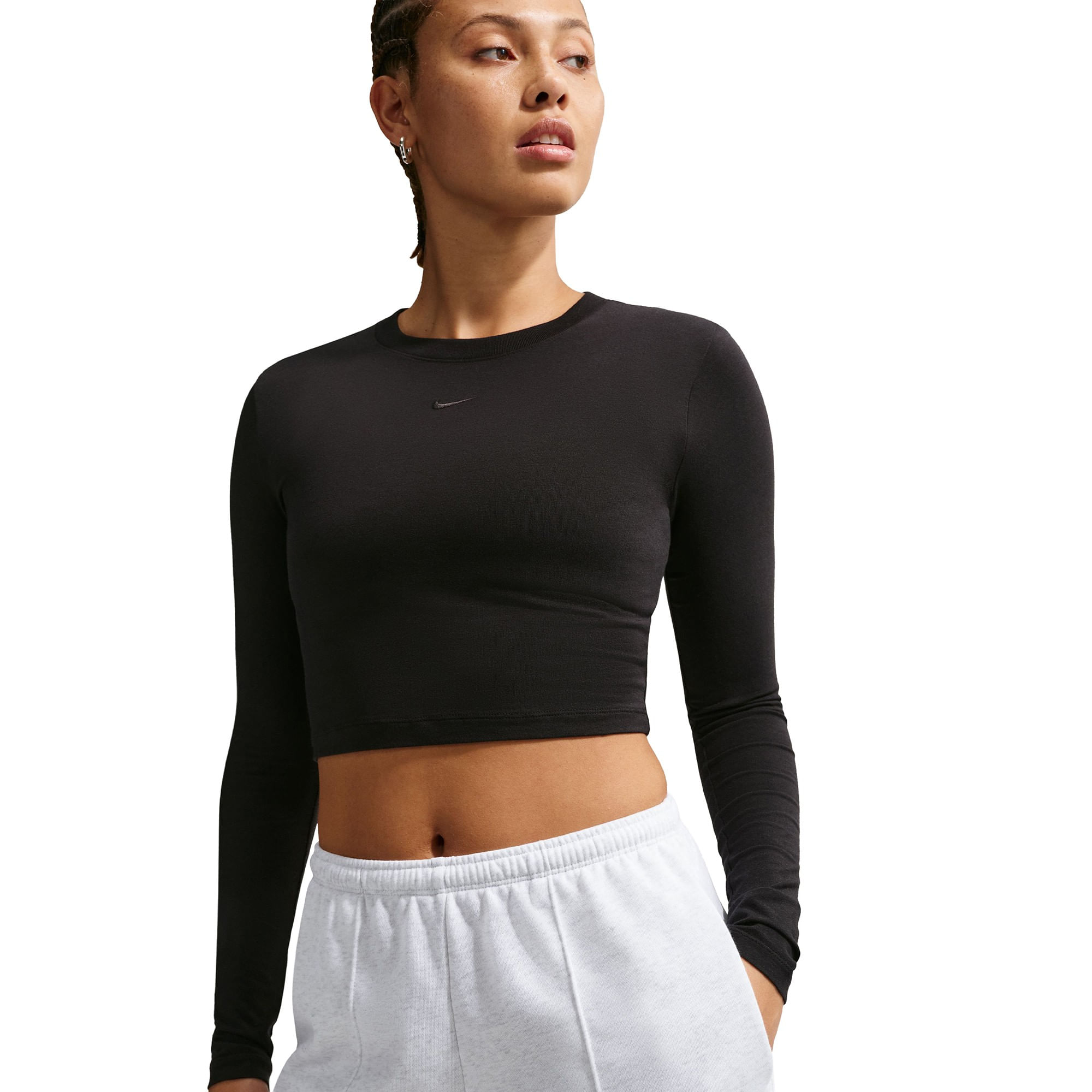 Nike-Sportswear-Offlin-Chill-Fit-Short---Women-s-Birch-Heather---White---Black