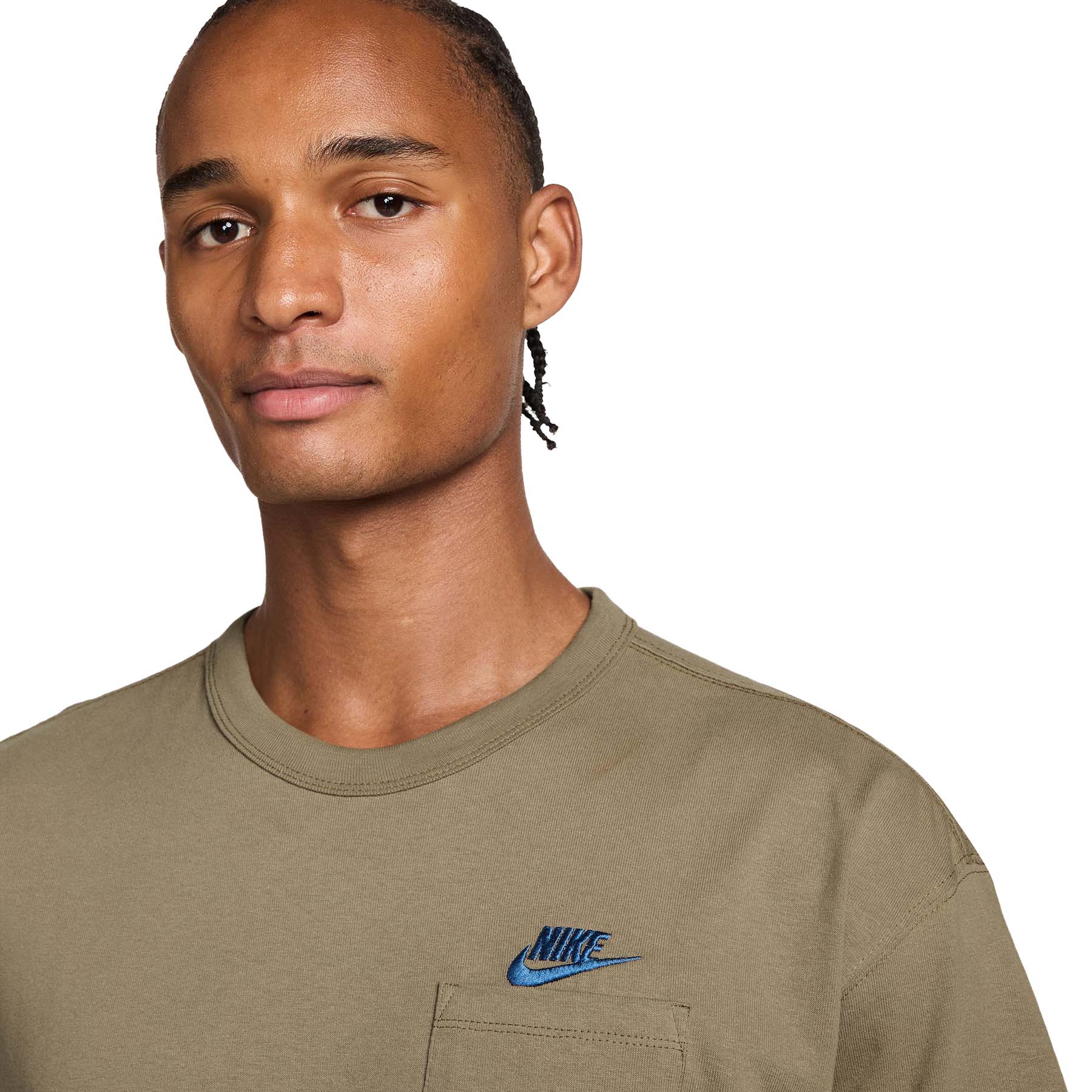 Nike Sportswear Loose Fit Premium Essentials Pocket T-Shirt - Men's - Filbert S