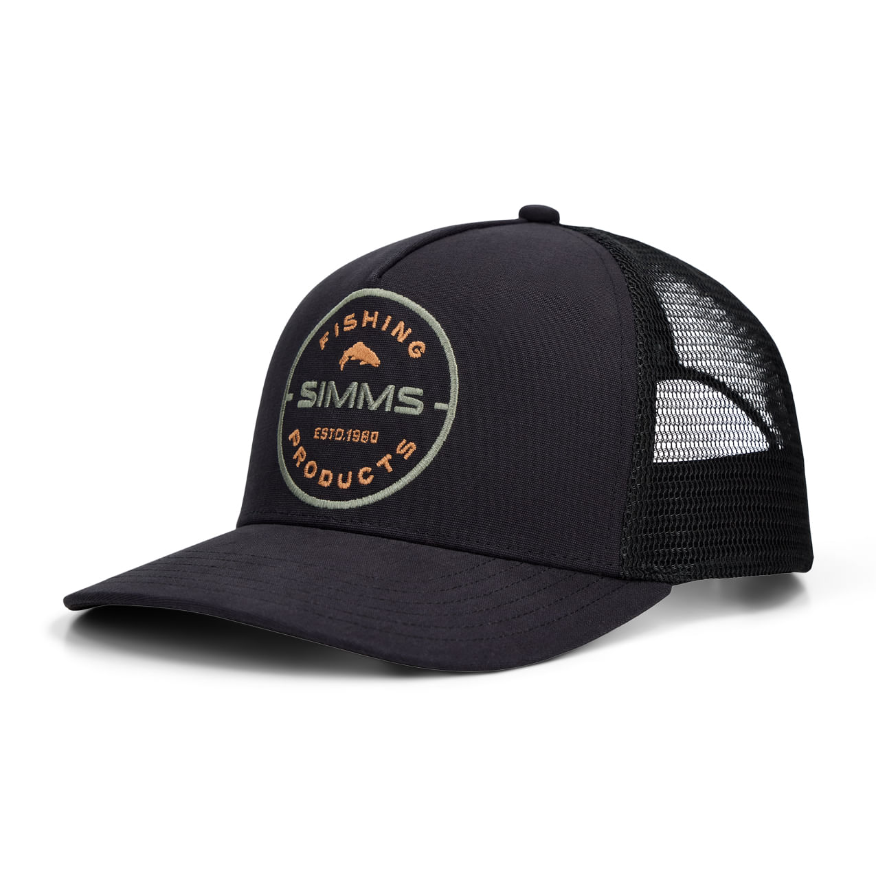 Simms-Double-Haul-Trucker-Hat-Black-Rounder