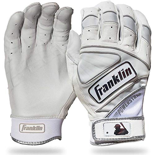 Gants De Battage Baseball Franklin CFX FP CHROME - Blanc, Taille L Femme - Neufs