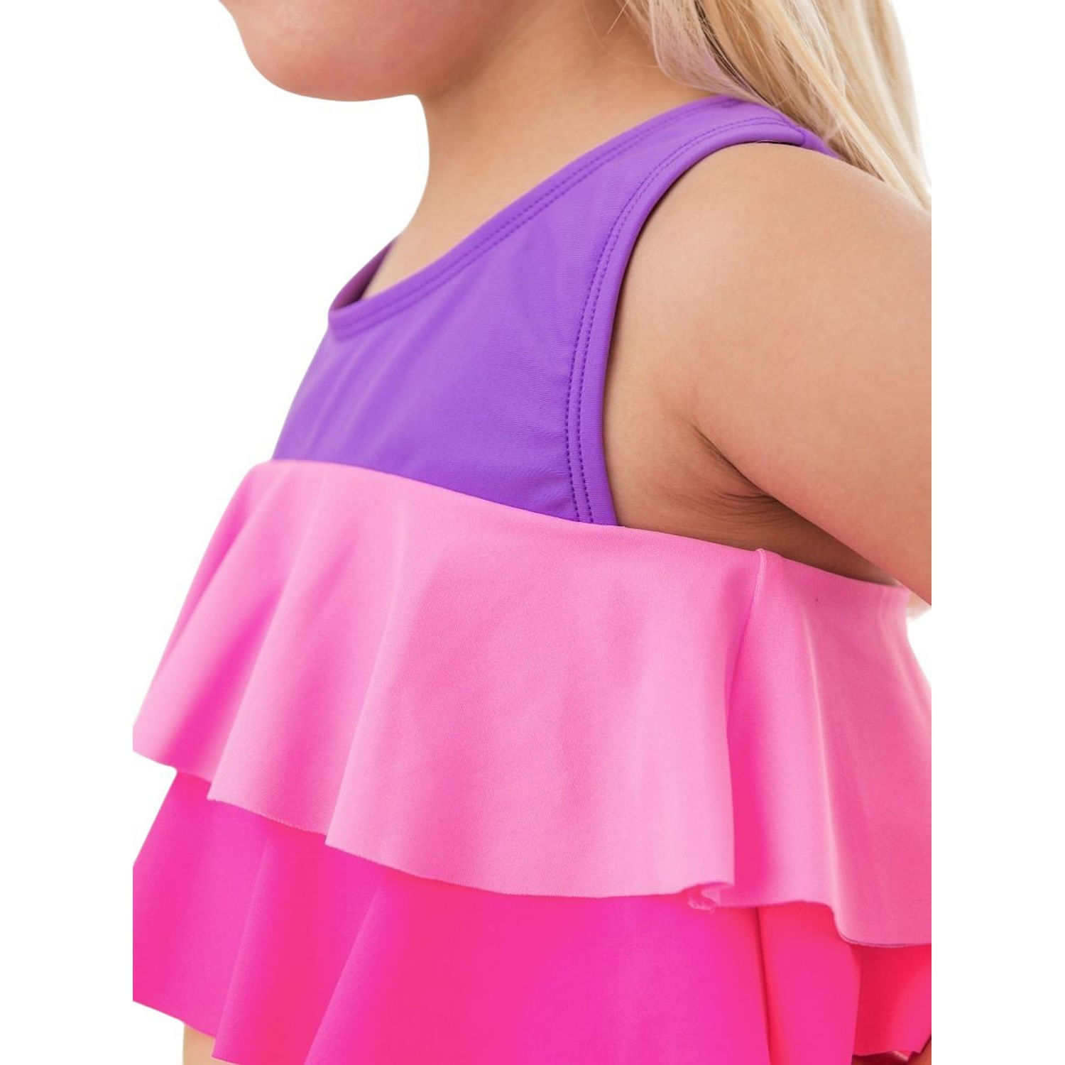 RuffleButts---RuggedButts-Flounce-Bikini---Girls--Neon-Purple-Color-Block