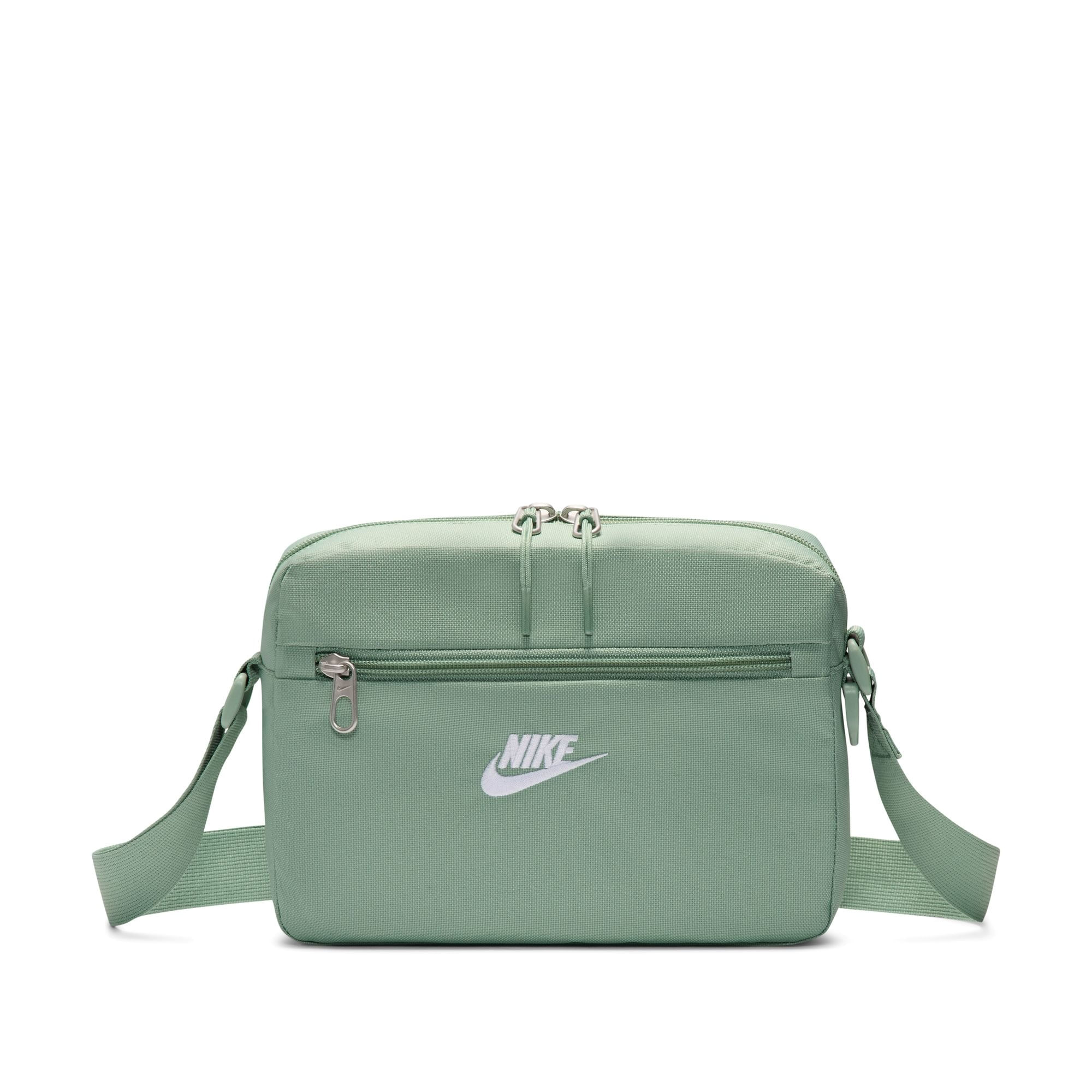 Nike gray × neon green sling bag Nike Sportswear Commute Sling bag 9L Clay Green FZ6132-364 | eBay