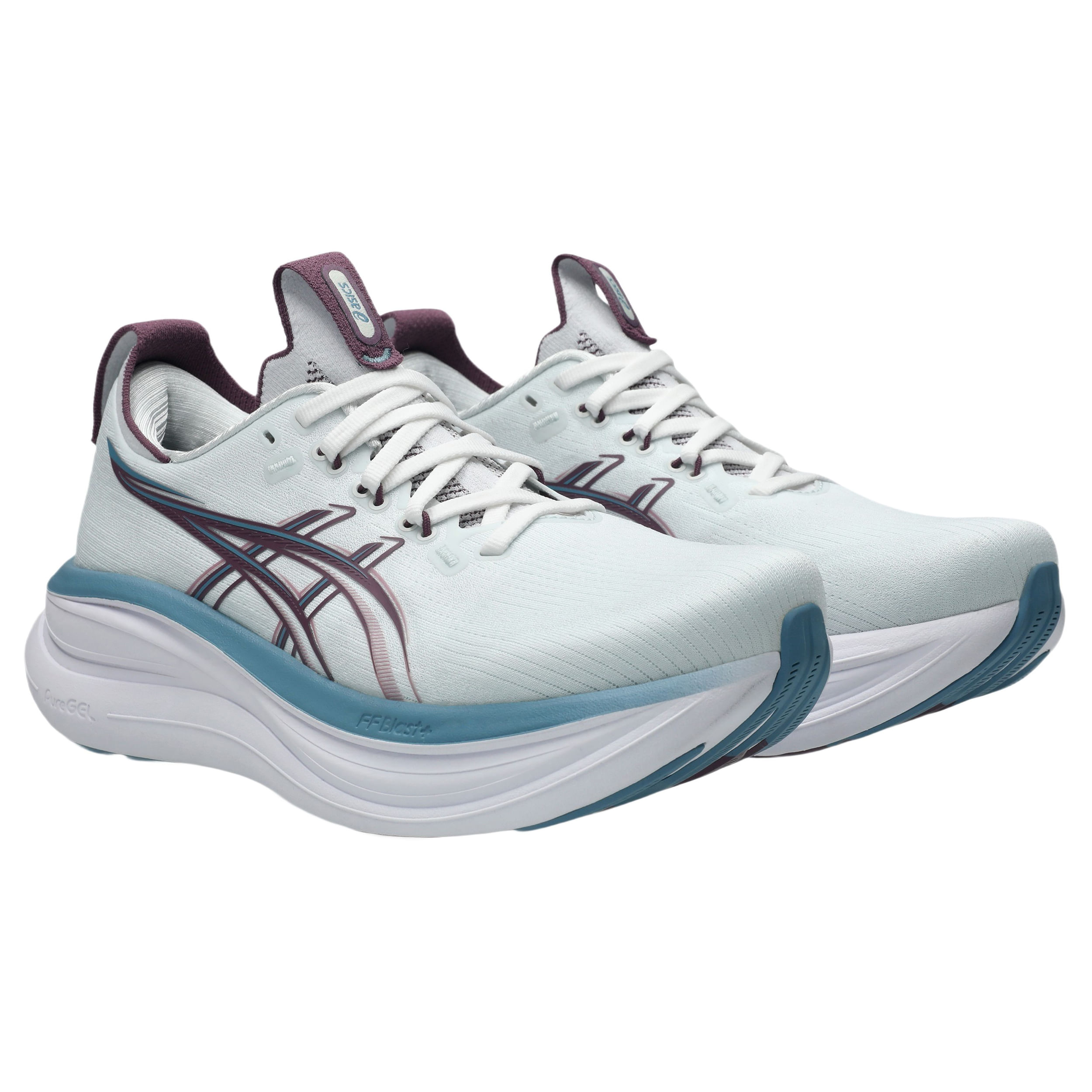 ASICS Gel Nimbus 28 Running Shoe - Women's - Arctic Blue / Velvet Purple 9.5 Regular