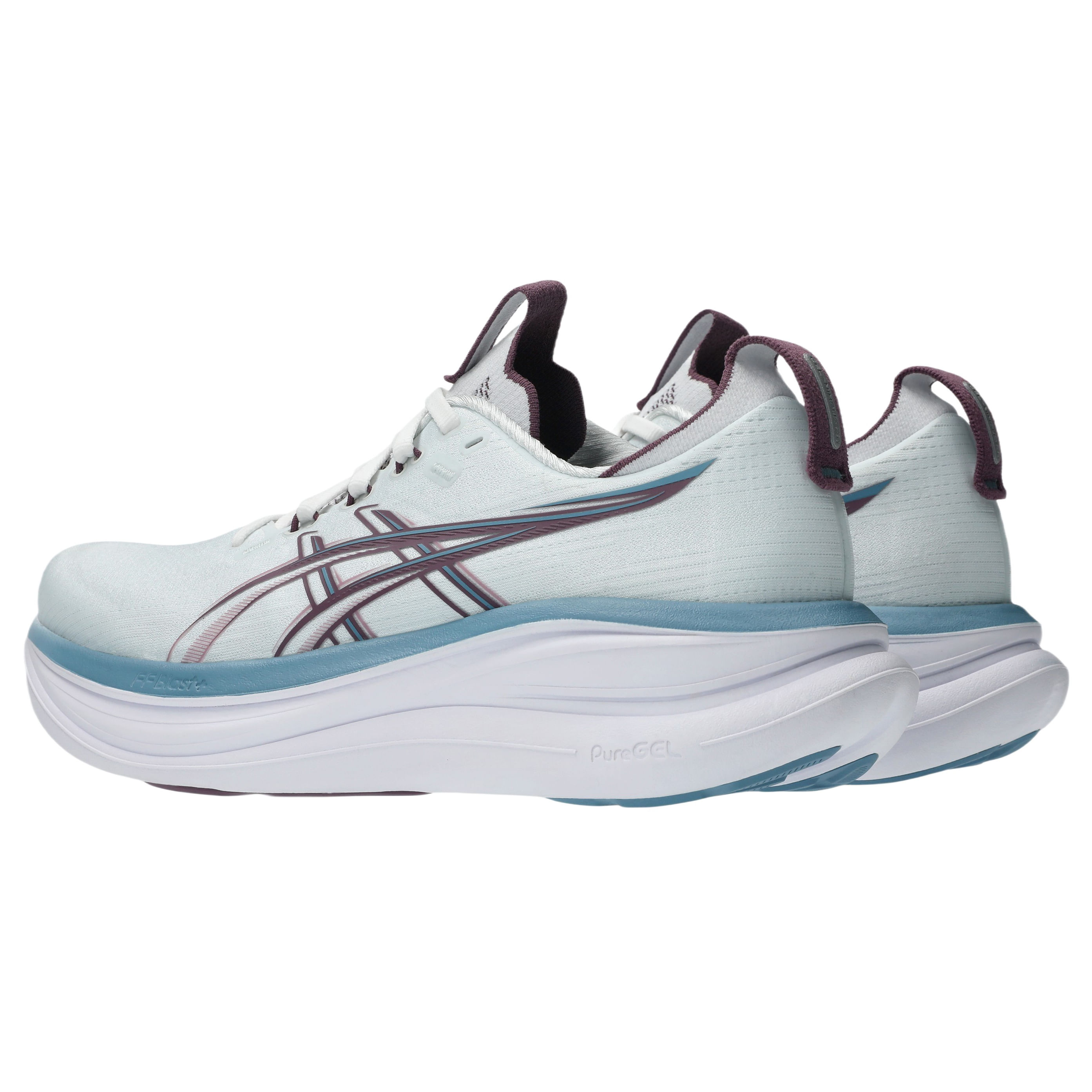 ASICS Gel Nimbus 28 Running Shoe - Women's - Arctic Blue / Velvet Purple 9.5 Regular