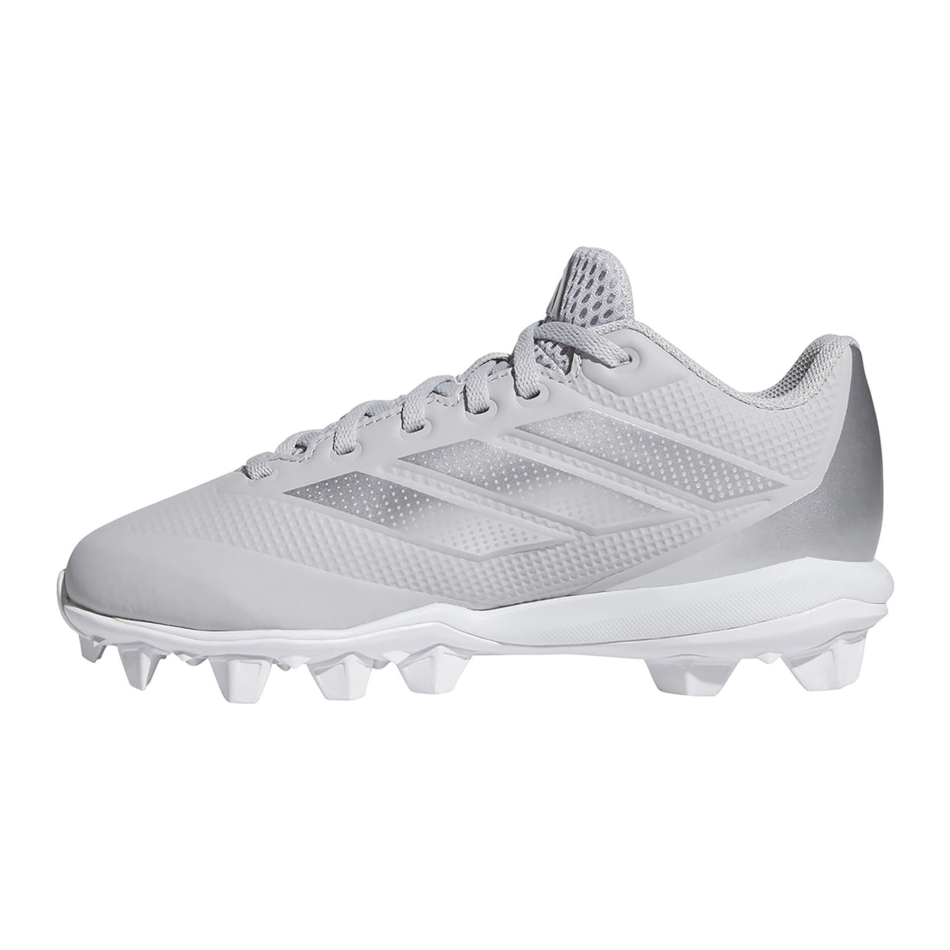 adidas-Adizero-Impact-2.0-Molded-Baseball-Cleat---Kids--Team-Light-Grey---Silver-Metallic---Footwear-White