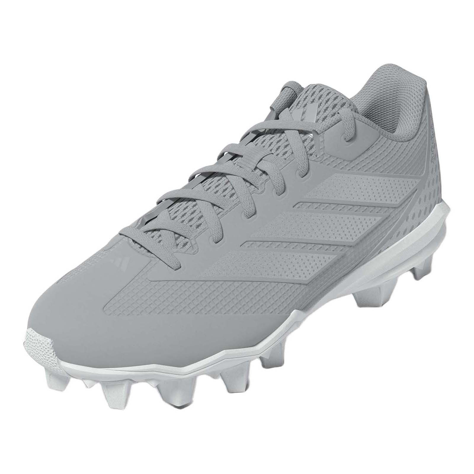adidas-Adizero-Impact-2.0-Molded-Baseball-Cleat---Kids--Team-Light-Grey---Silver-Metallic---Footwear-White