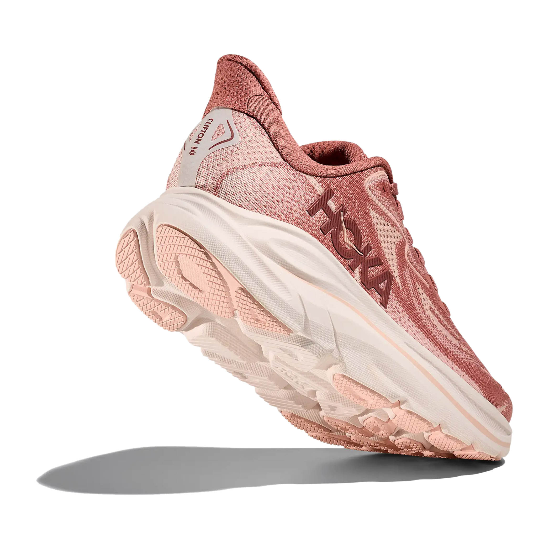 HOKA Clifton 10 Running Shoe - Women's - Blush / Rose Latte 8 Wide