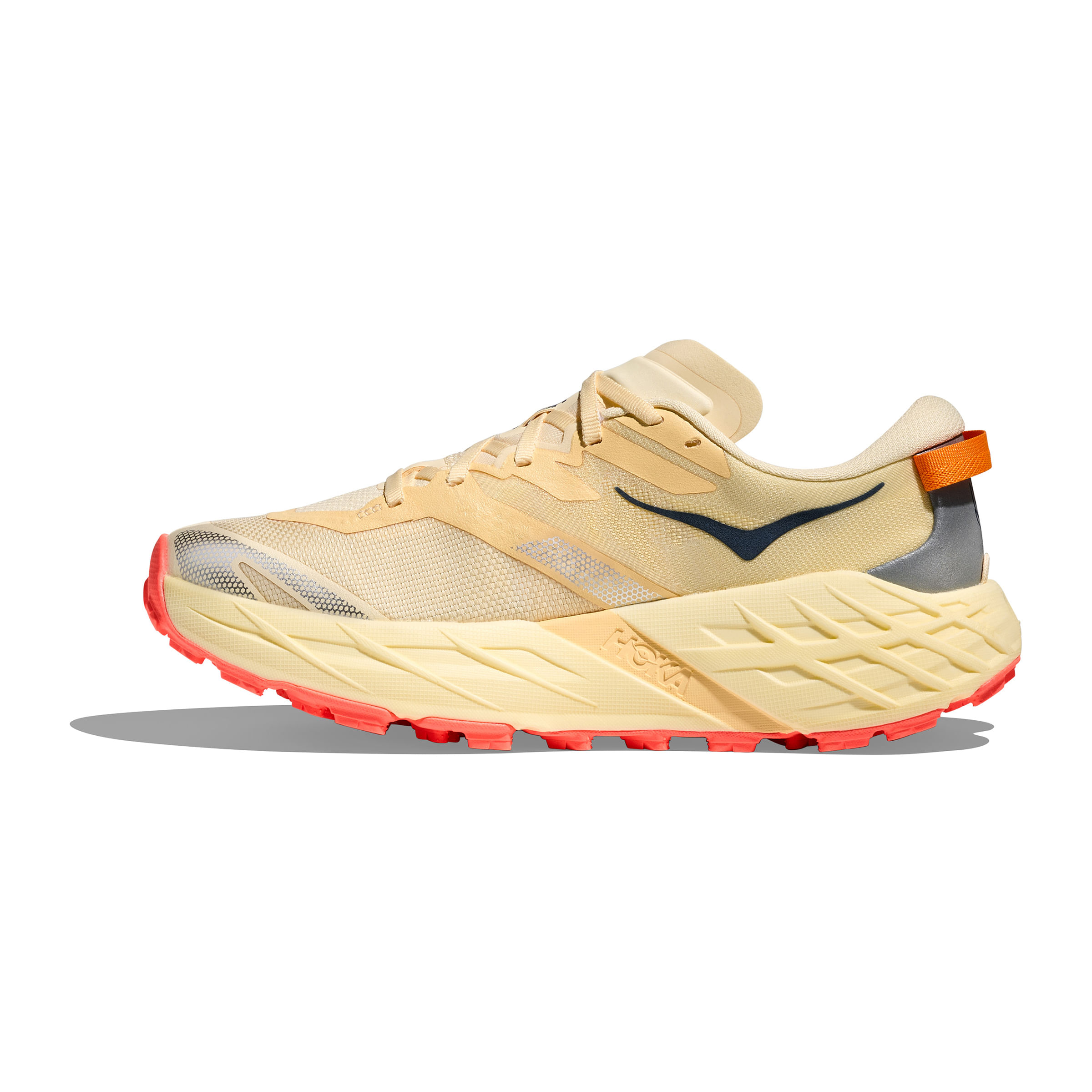 HOKA-Speedgoat-7-Trail-Running-Shoe---Women-s-Vintage-Yellow---Neon-Flame
