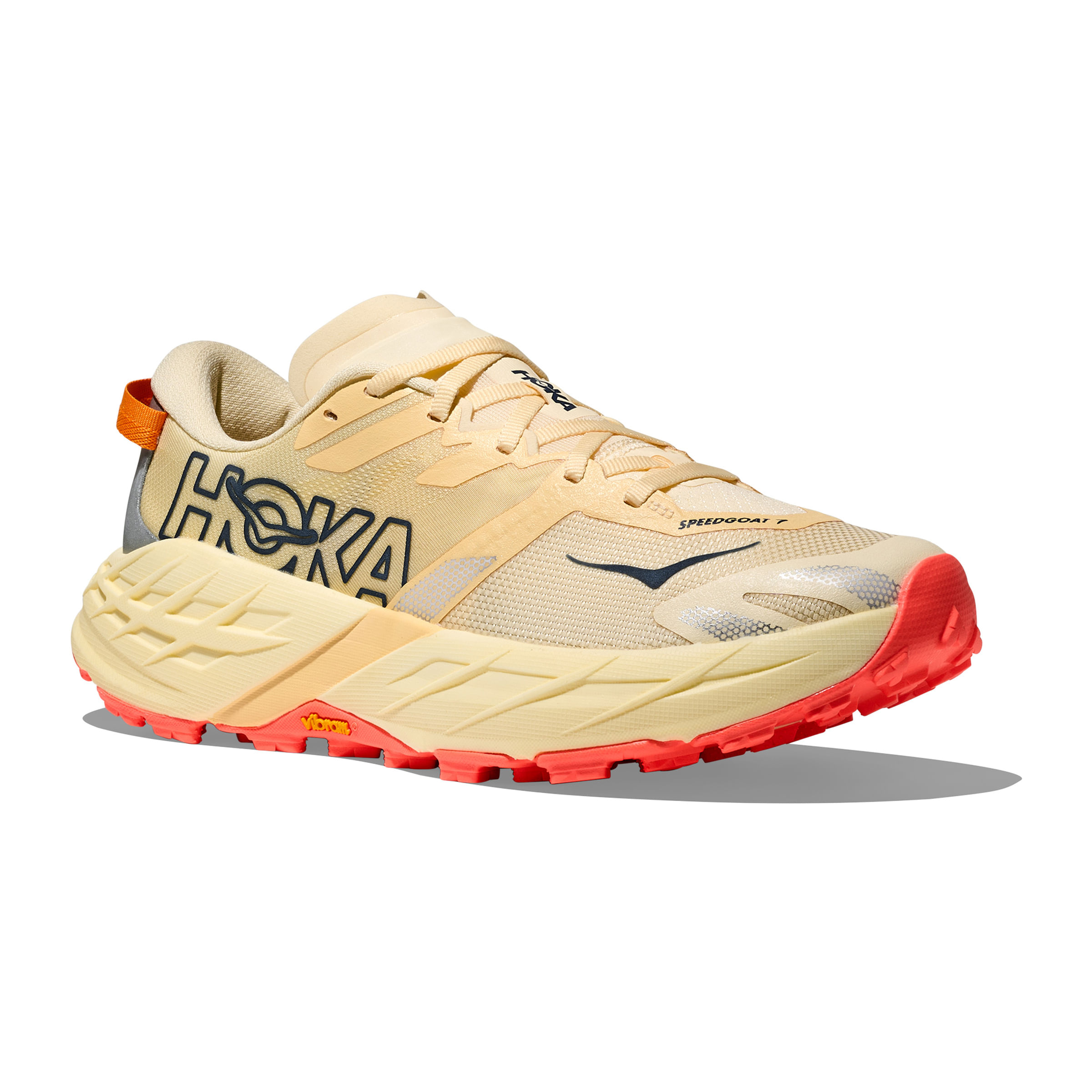 HOKA-Speedgoat-7-Trail-Running-Shoe---Women-s-Vintage-Yellow---Neon-Flame