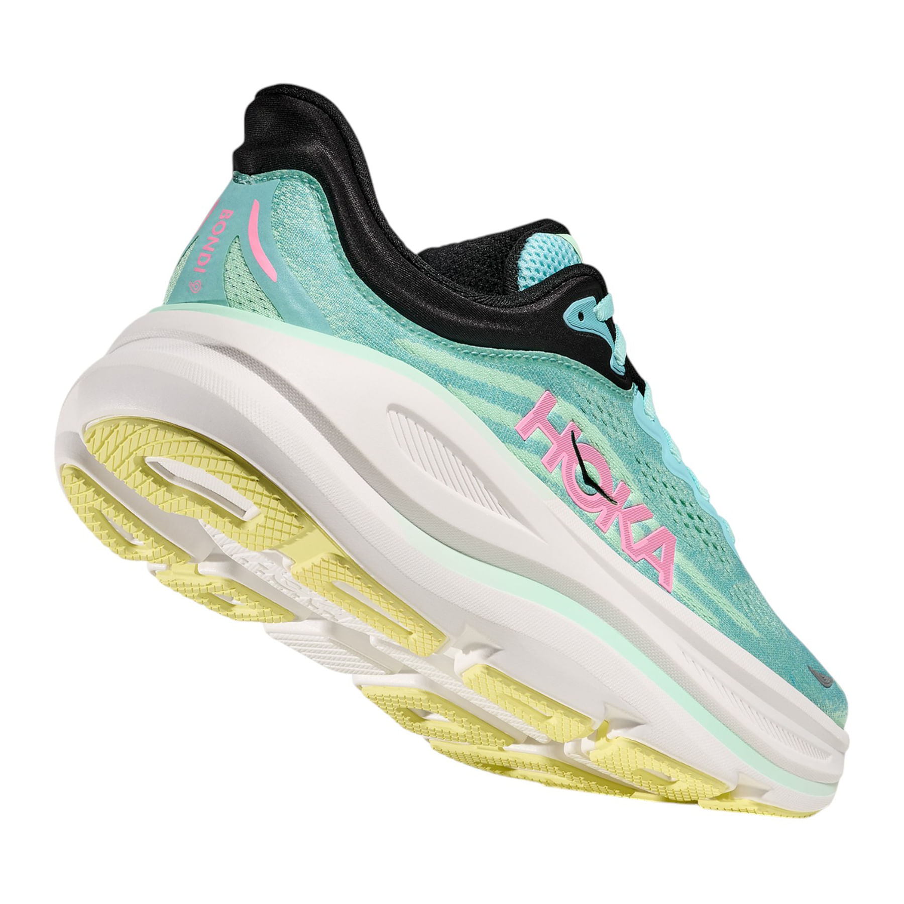 HOKA-Bondi-9-Running-Shoe---Women-s-Blue-Spark---Mint-Fluorite