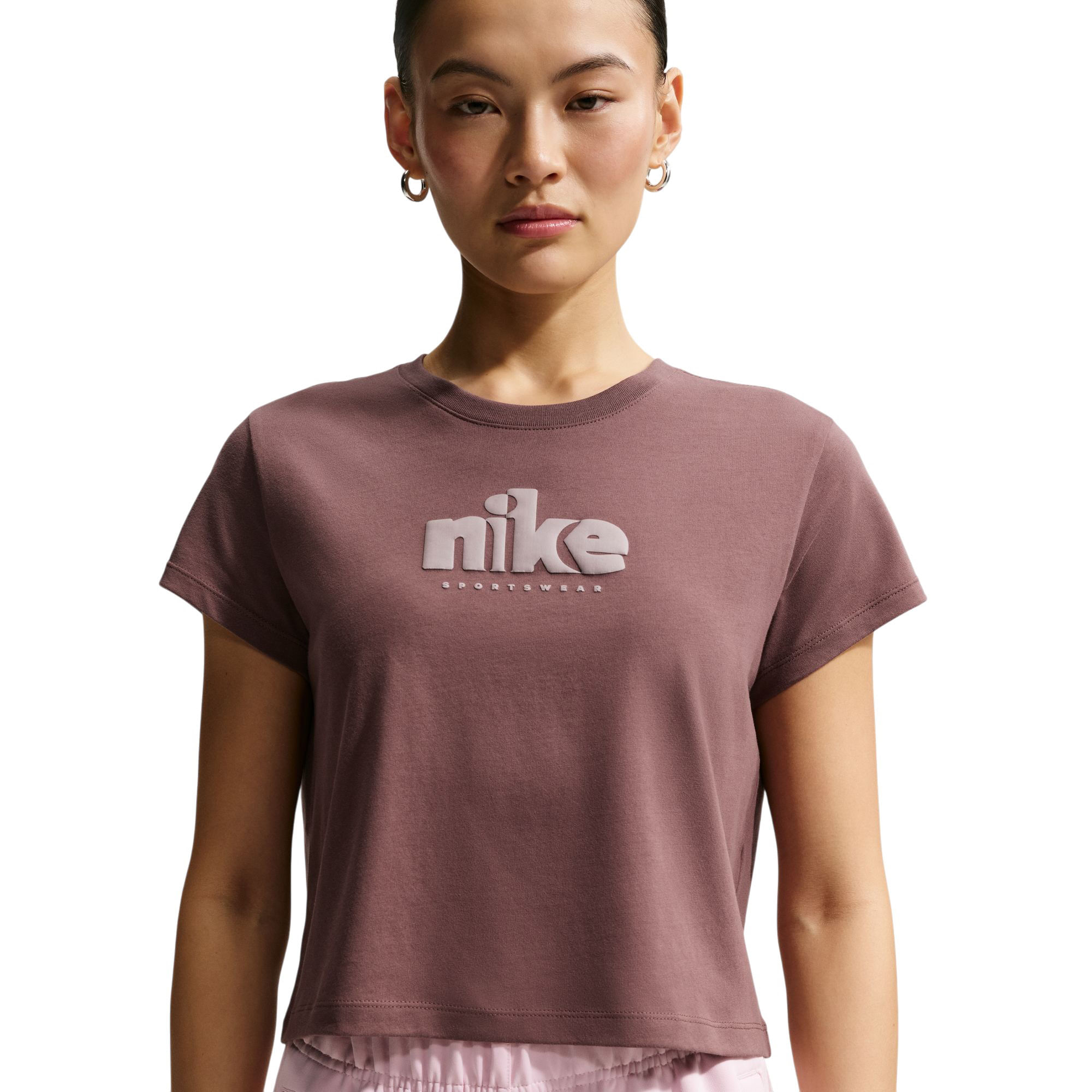 Nike-Sportswear-Club-T-Shirt---Women-s-Tattoo---Light-Violet-Ore