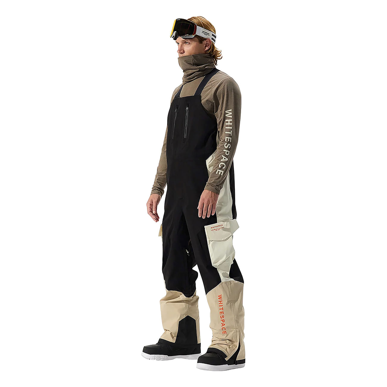 Whitespace-2L-Insulated-Cargo-Bib-Pant---Men-s-Plaza-Taupe---Black-Onyx---Bone