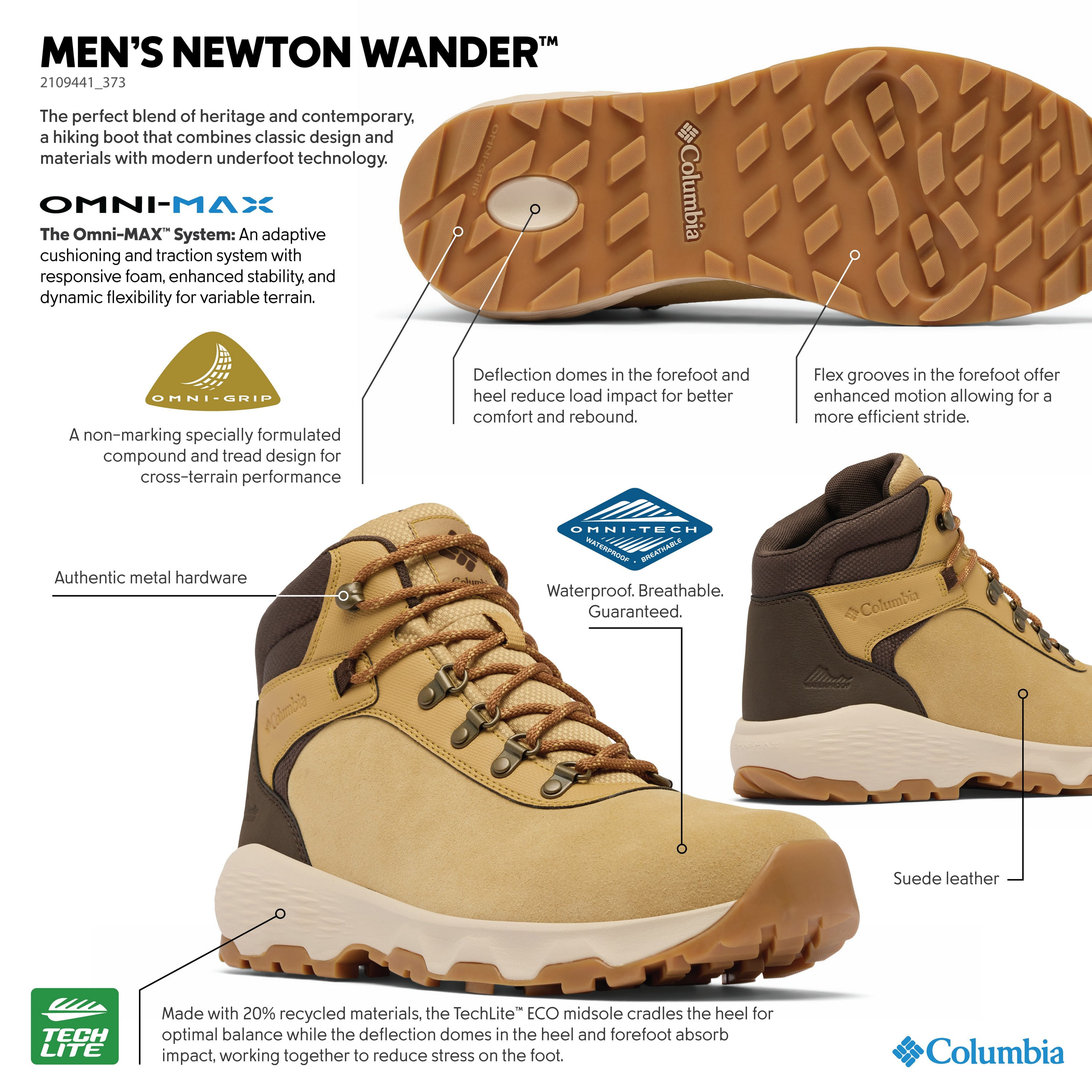 Columbia Newton Wander Hiking Shoe - Men's - Als.com