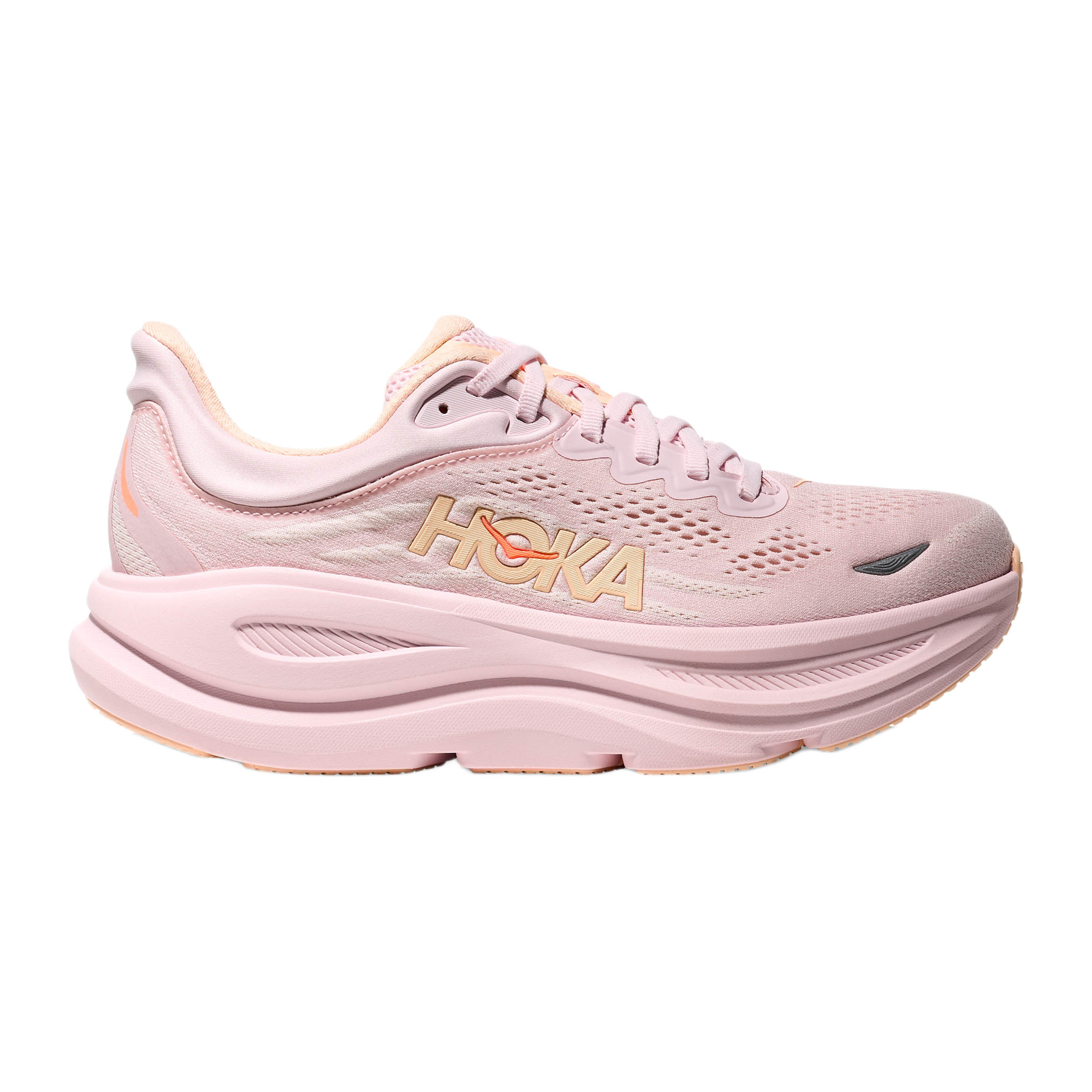 HOKA-Bondi-9-Running-Shoe---Women-s-Lilac-Cream---Tangerine-Glow