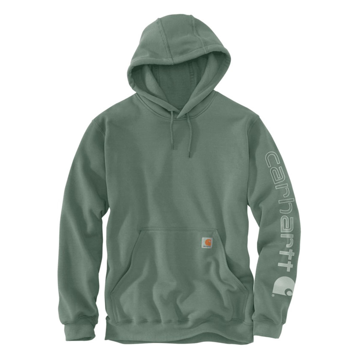 Carhartt-Loose-fit-Midweight-Logo-Sleeve-Hoodie---Men-s-Green-Slate