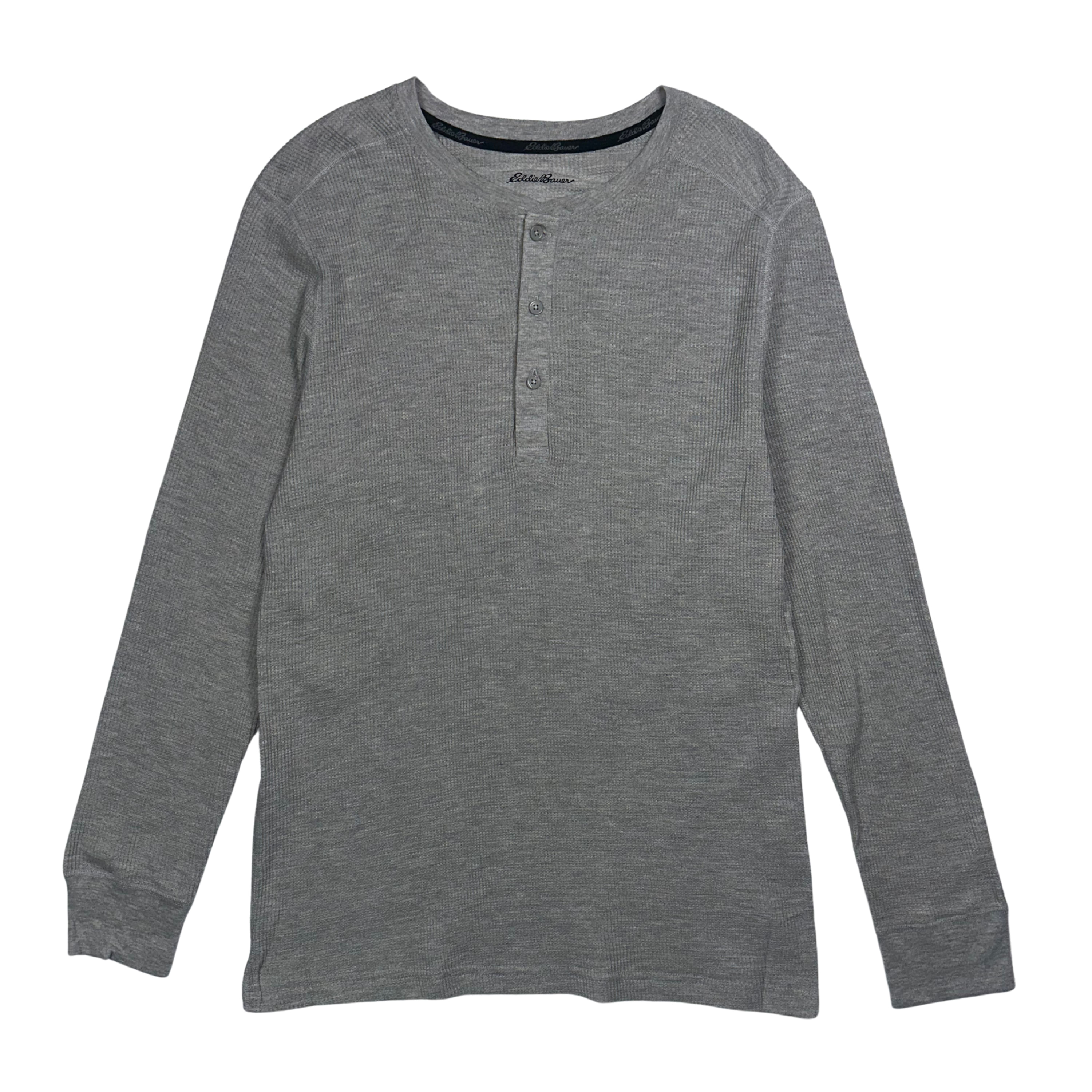 Eddie-Bauer-Midweight-Waffle-Henley---Men-s-Light-Heather-Grey