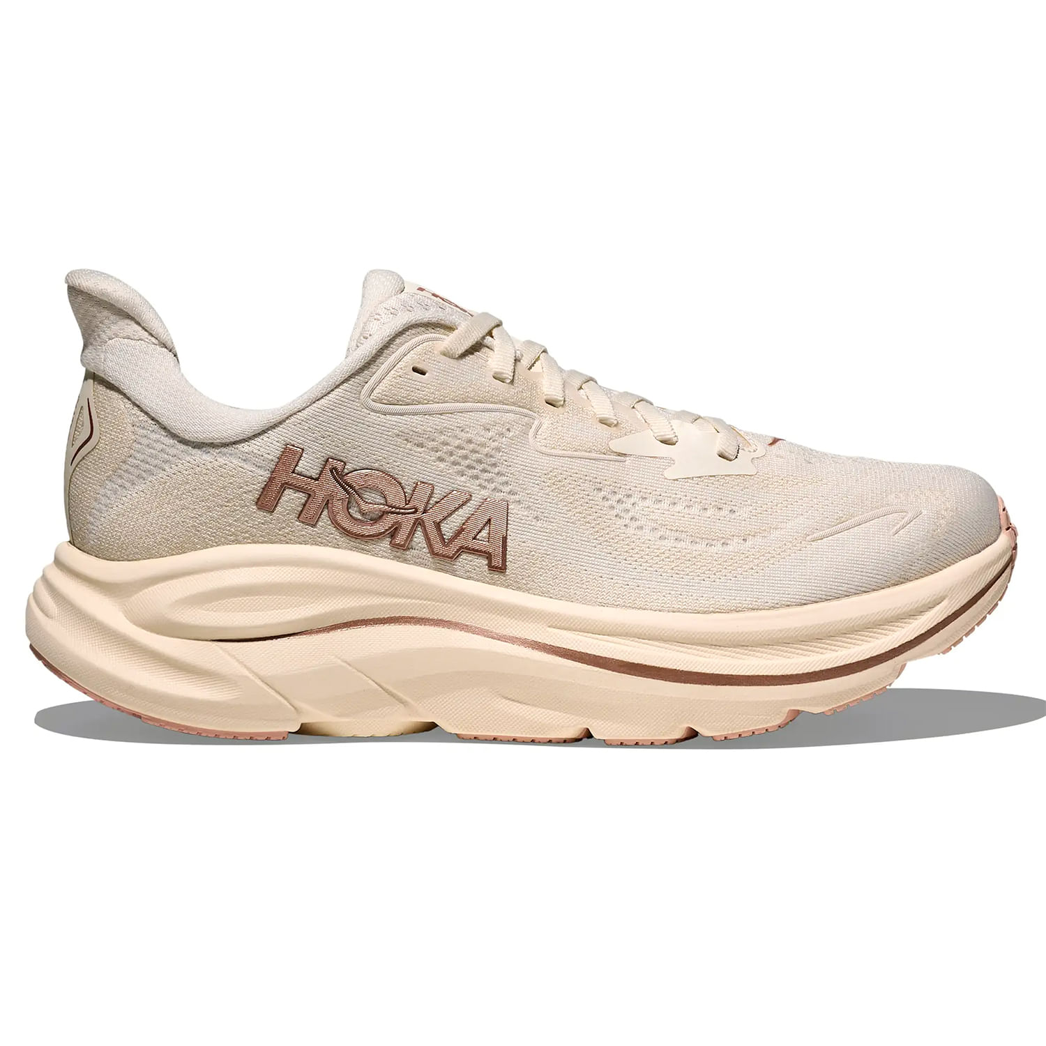 HOKA-Clifton-10-Running-Shoe---Women-s-Alabaster---Rose-Gold