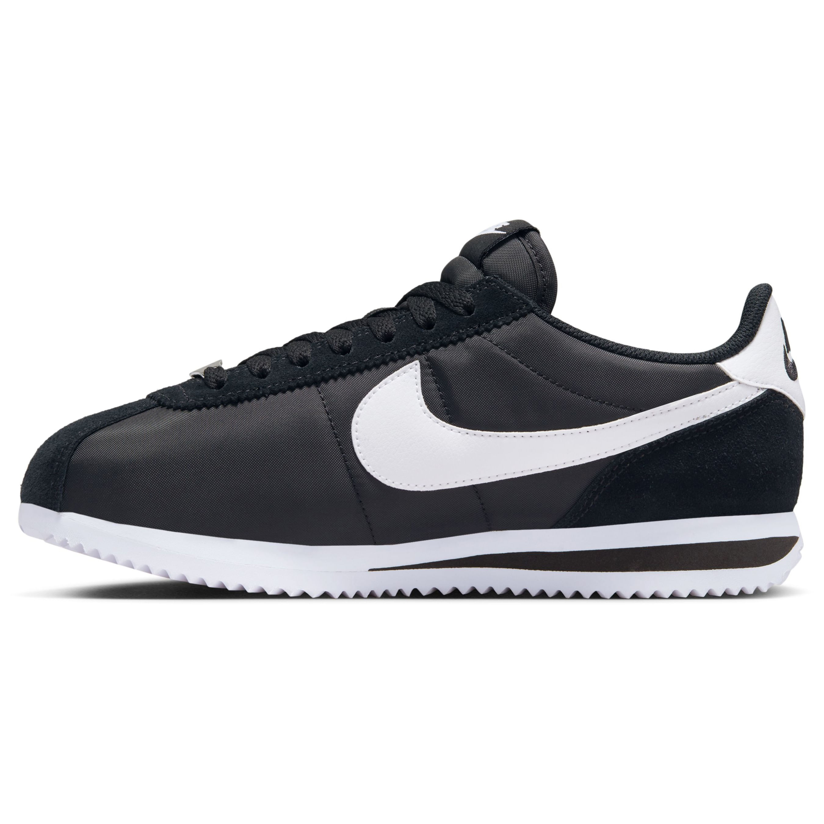 cortez shoes black and white