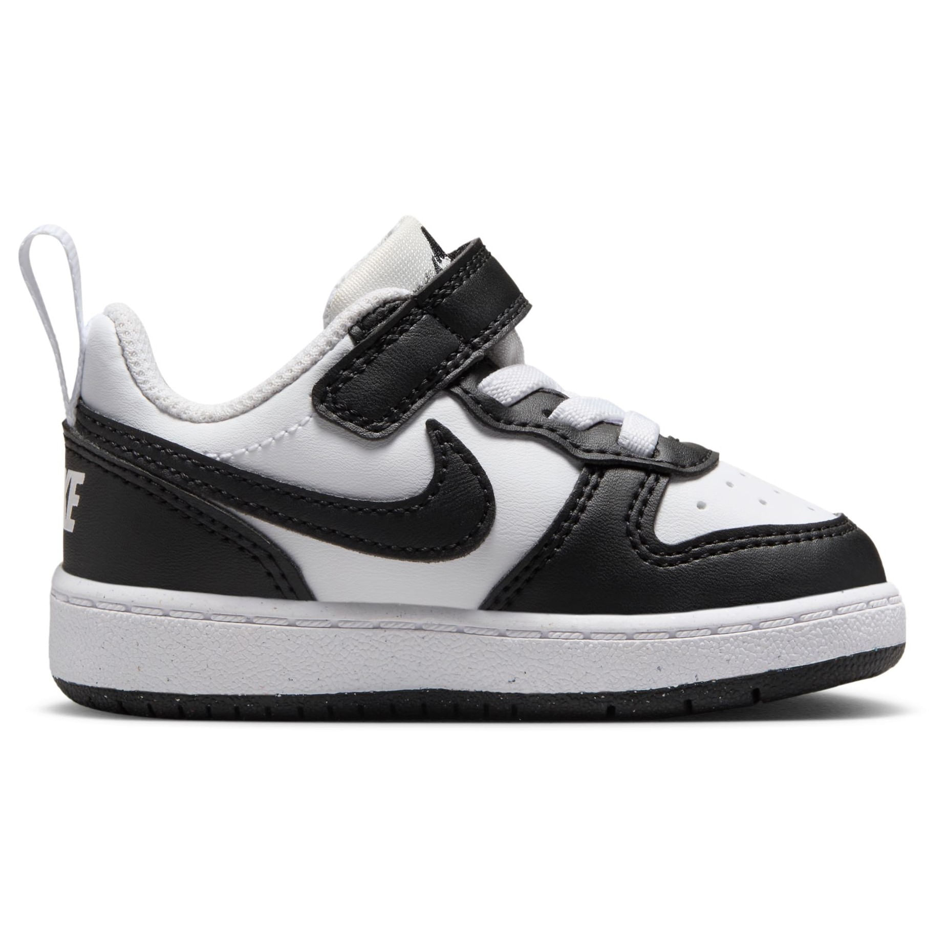 nike court borough low black white
