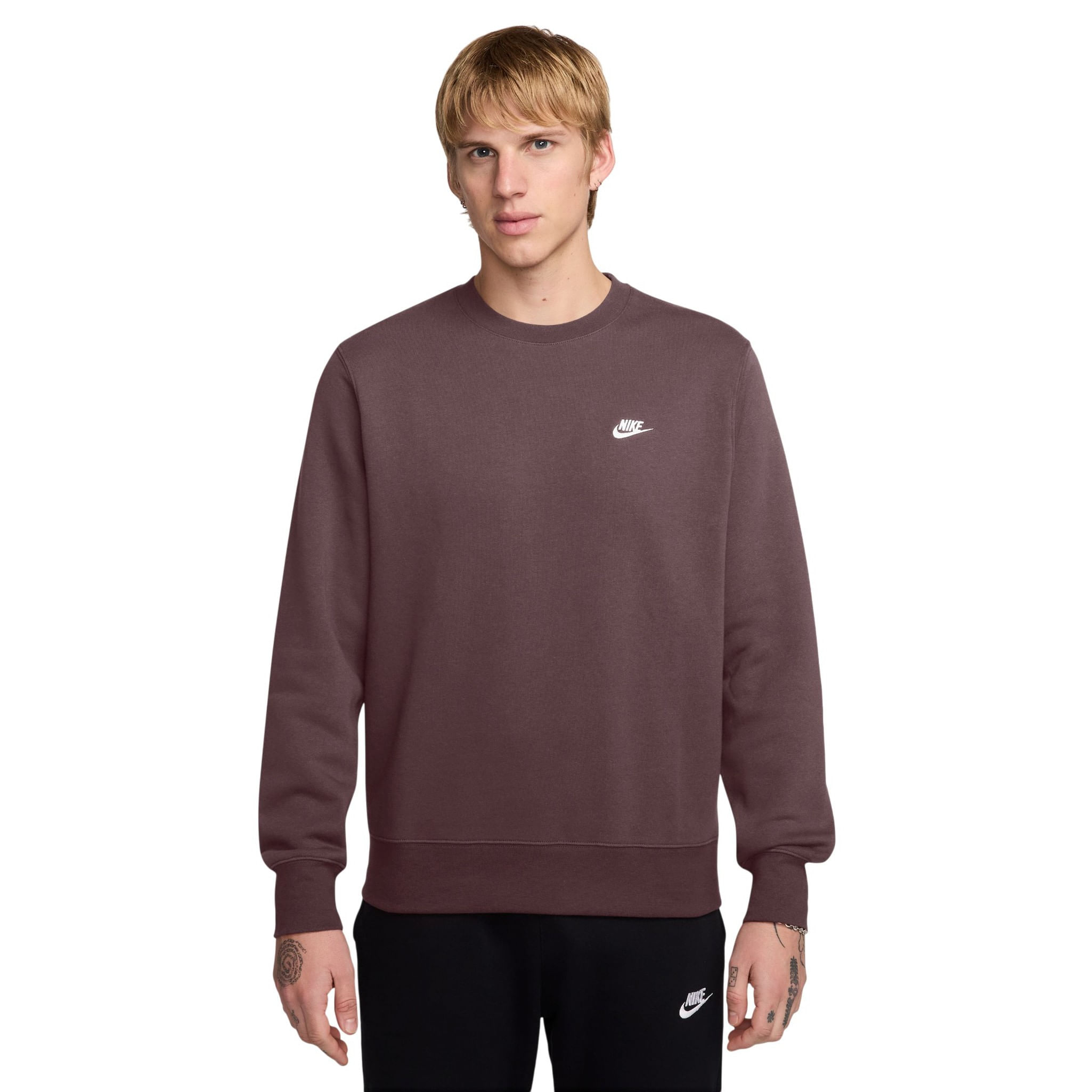 Nike-Club-Fleece-Crew---Men-s--Tattoo---White