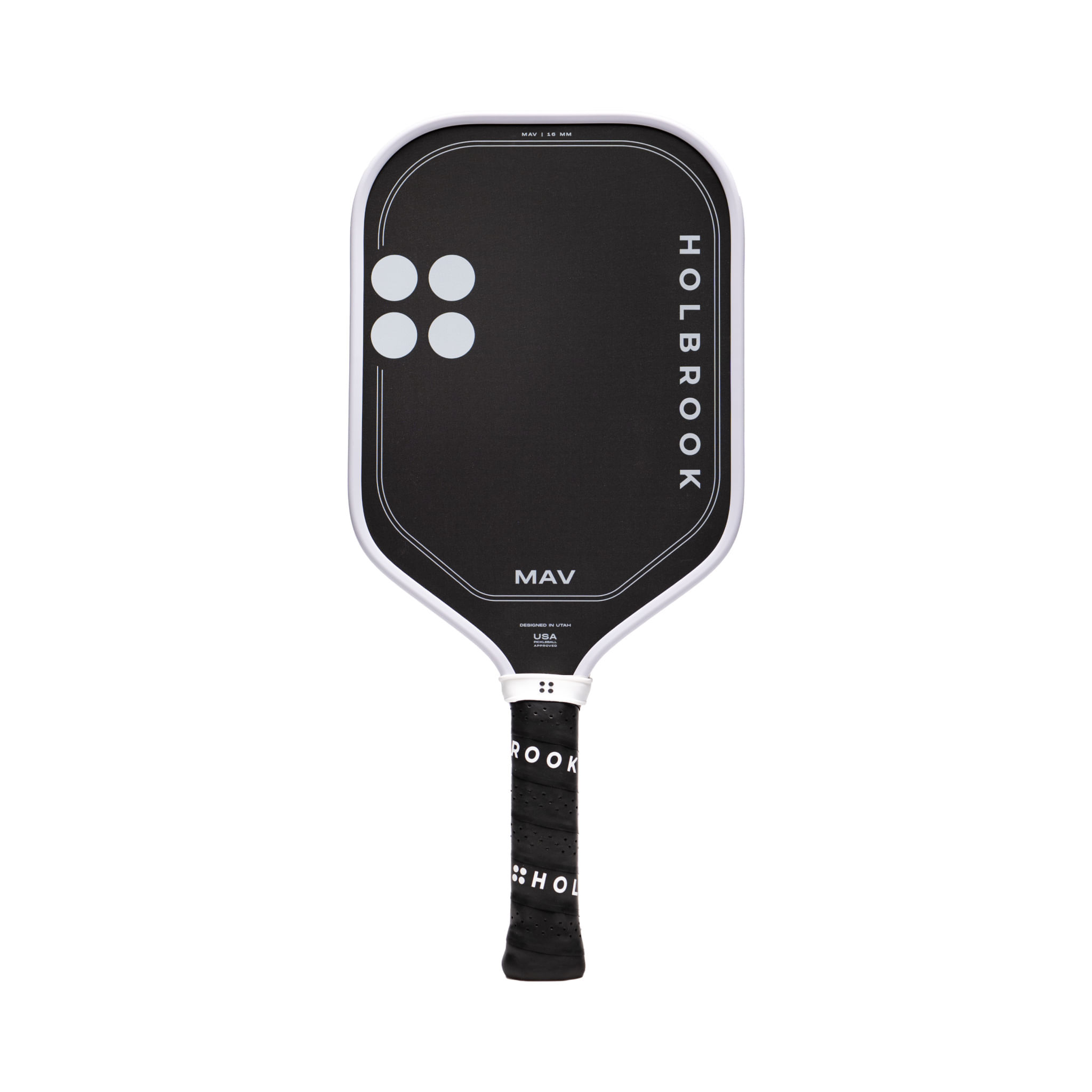 Holbrook-Pickleball-Mav-16mm-Paddle-Black---White