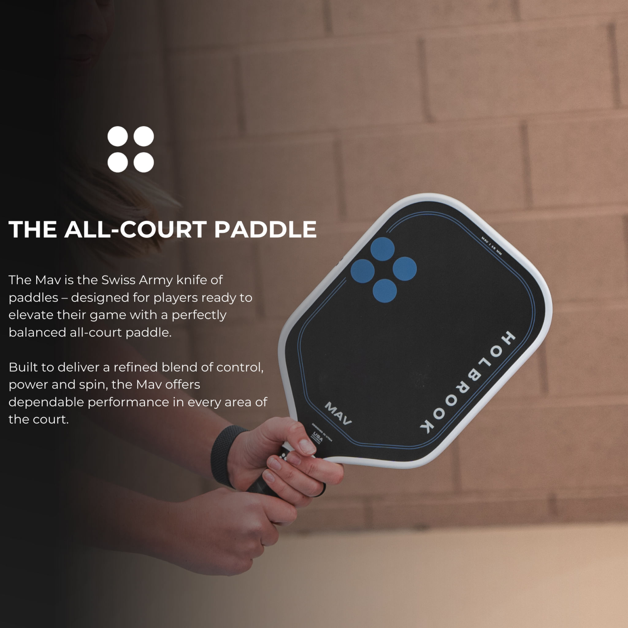 Holbrook Pickleball Mav 16mm Paddle - Als.com