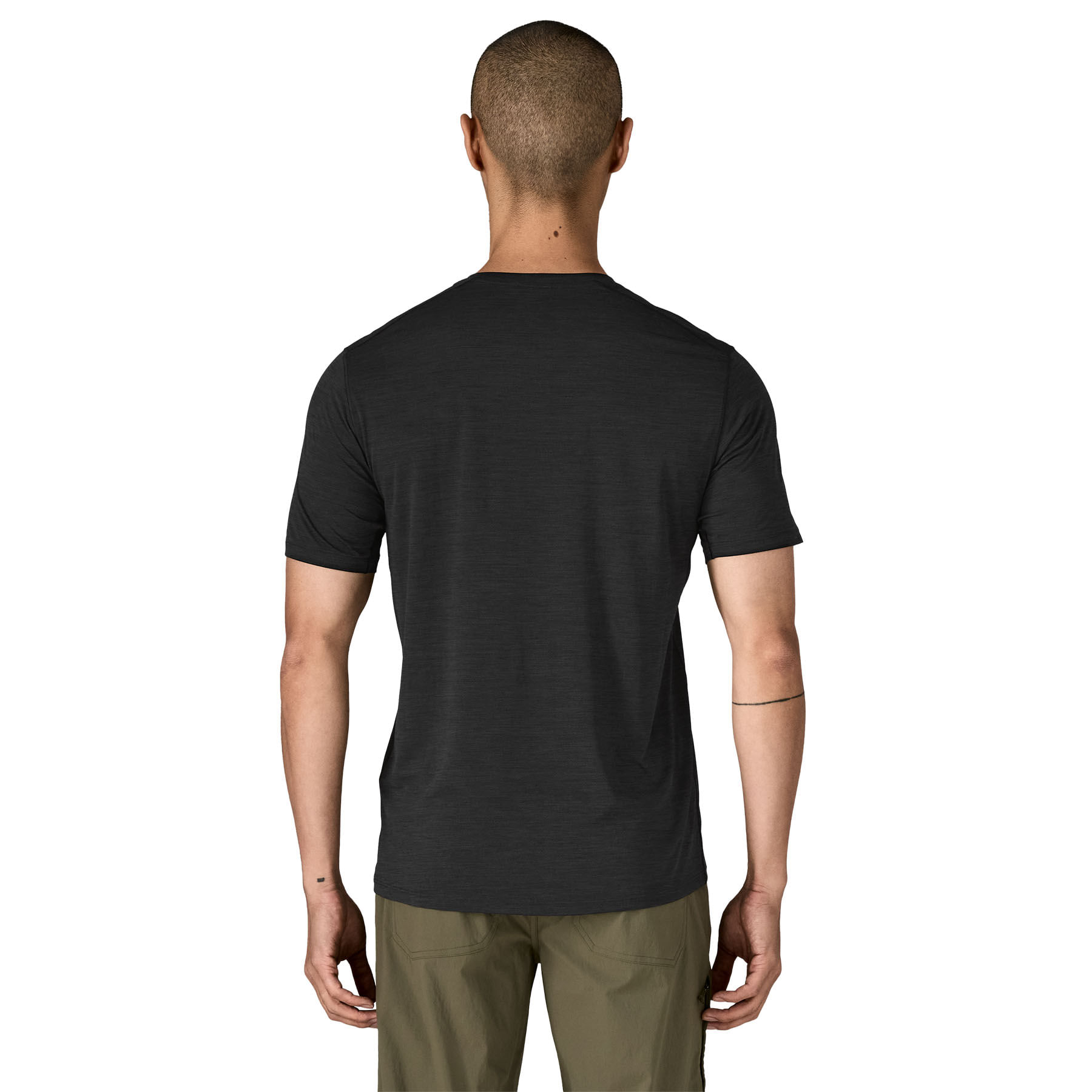 Patagonia Capilene Cool Ultra T-Shirt - Men's - Black / Forge Grey X-Dye S