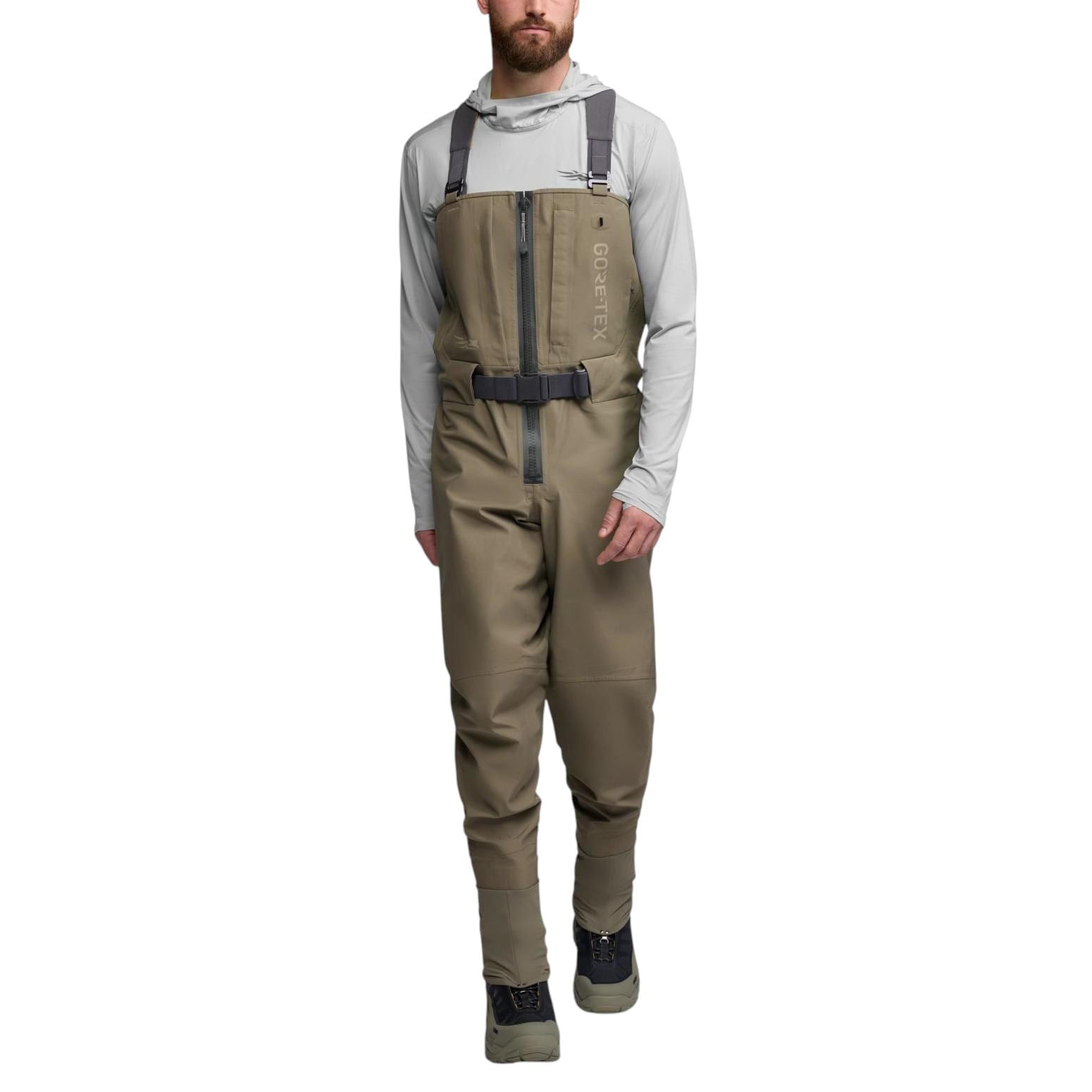 SITKA-Crosscurrent-Zip-GTX-Stockingfoot-Wader-Bark-Brown
