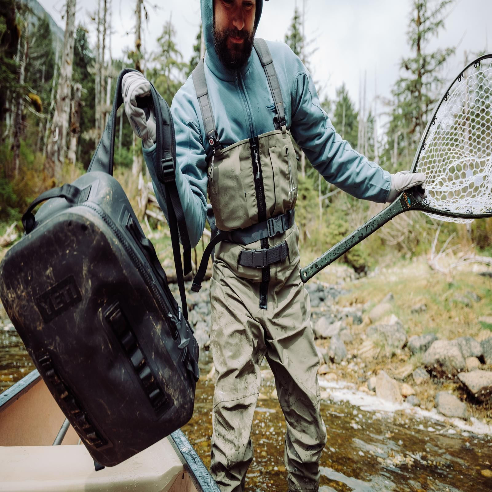 SITKA-Crosscurrent-Zip-GTX-Stockingfoot-Wader-Bark-Brown