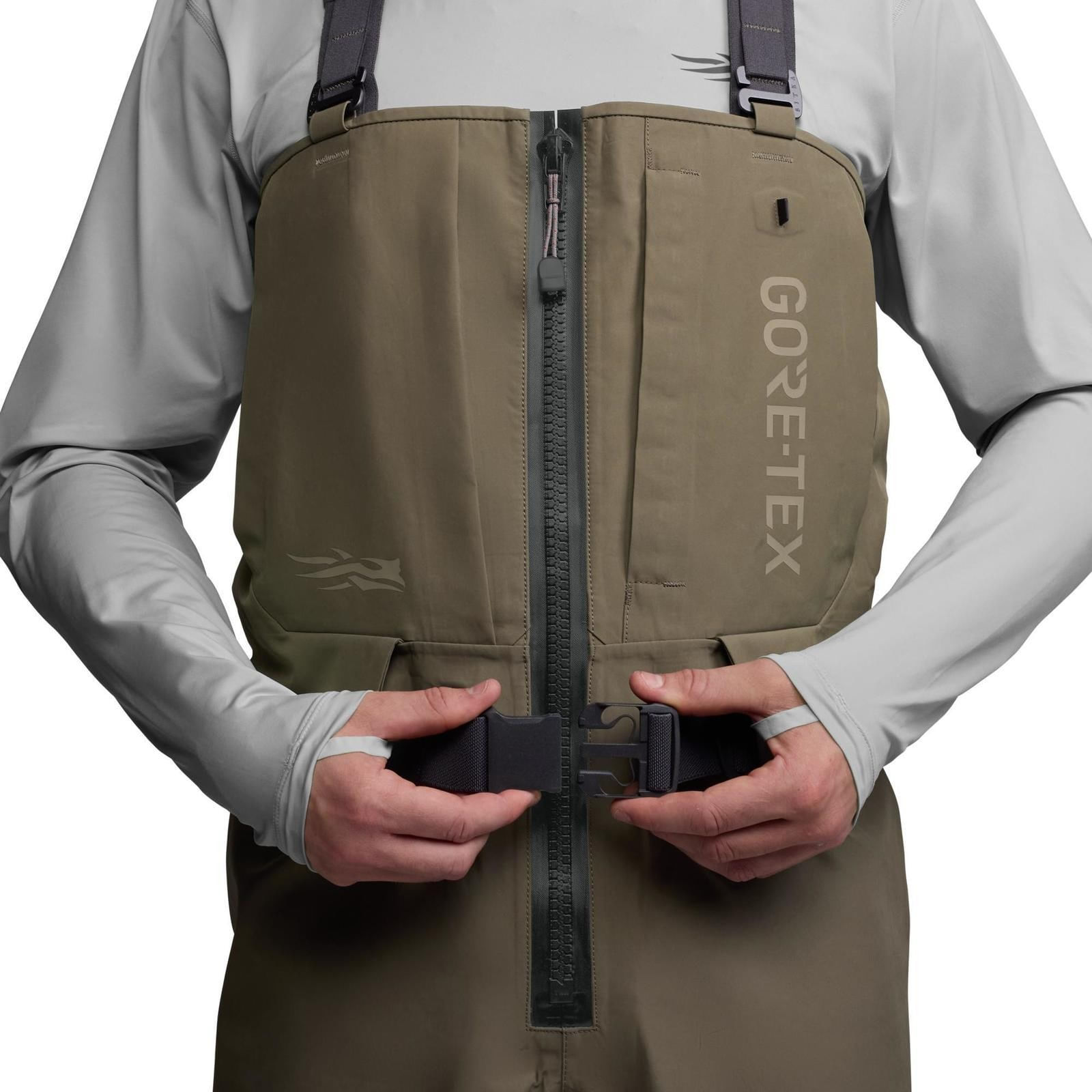 SITKA-Crosscurrent-Zip-GTX-Stockingfoot-Wader-Bark-Brown